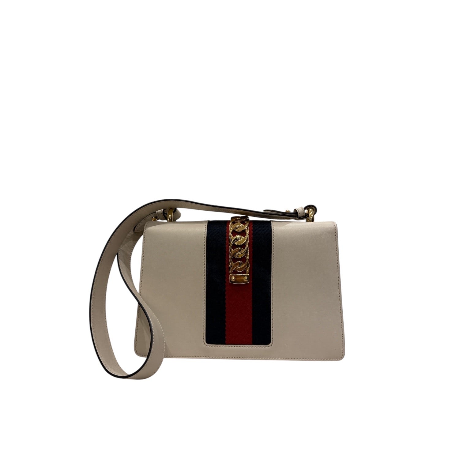 Gucci Medium Sylvie Bag Calfskin White