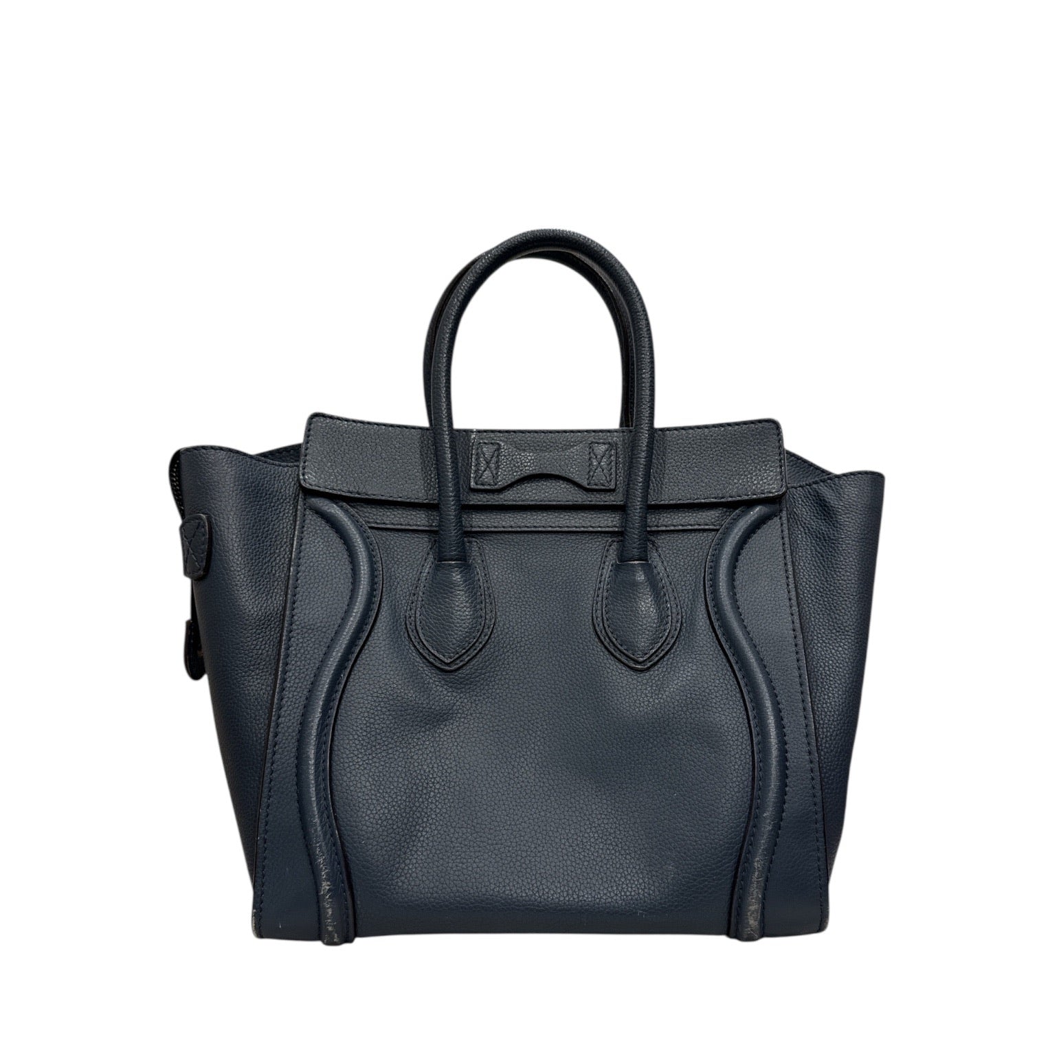 Celine Luggage Tote Bag Calfskin Blue