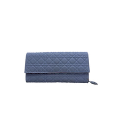 Dior Flap Wallet on Chain Patent Light Blue