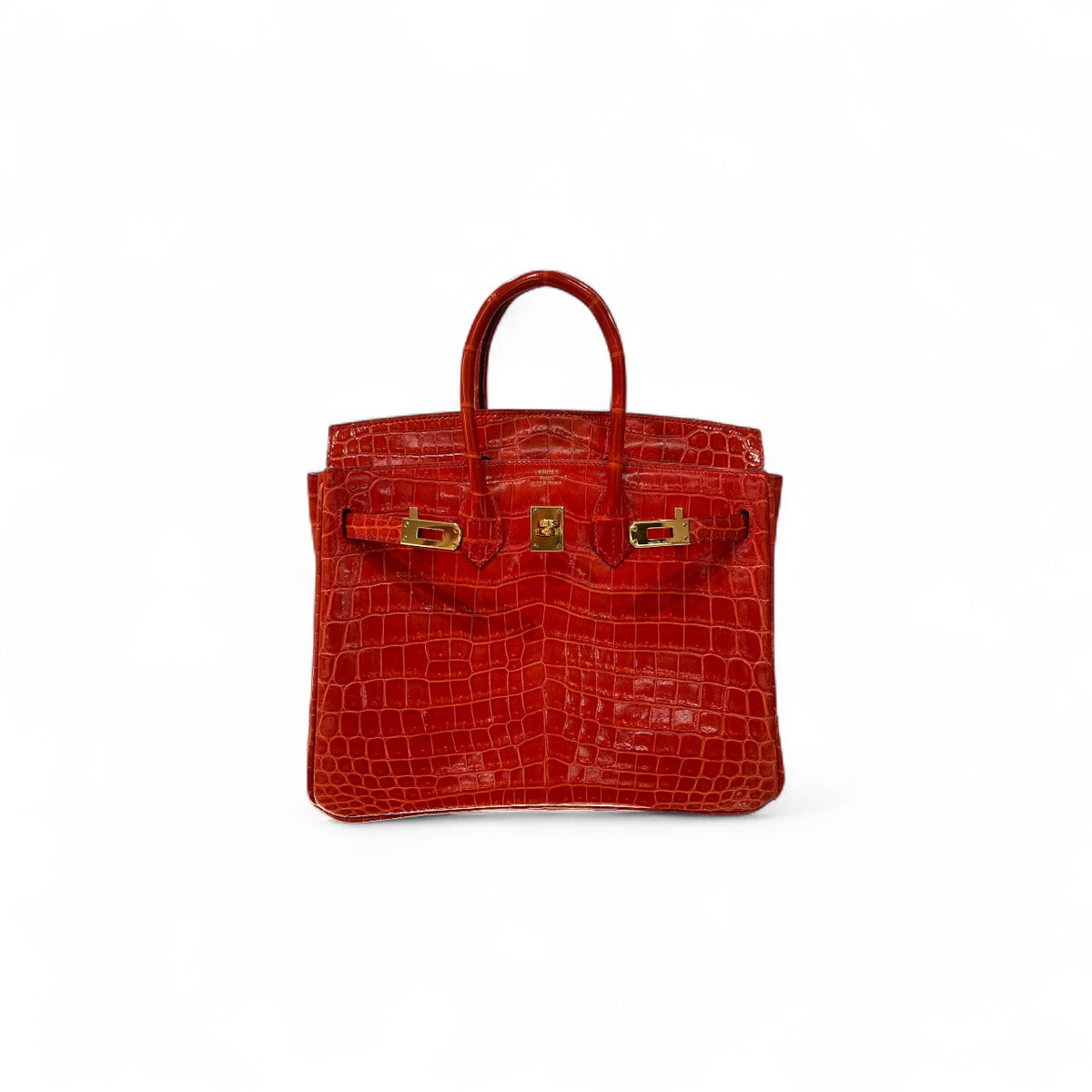 Hermes Birkin 25 Alligator Rouge SQUARE P