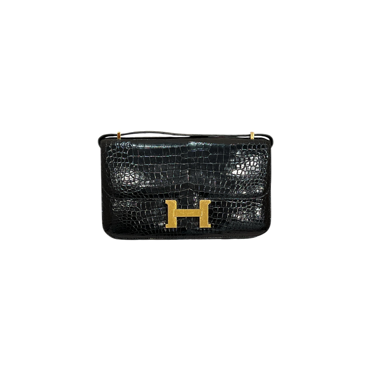 Hermes Constance Elan Alligator Black STAMP T