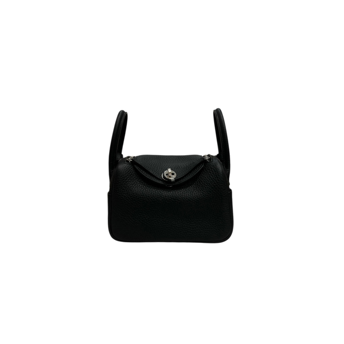 Hermes Mini Lindy Clemence Black STAMP K