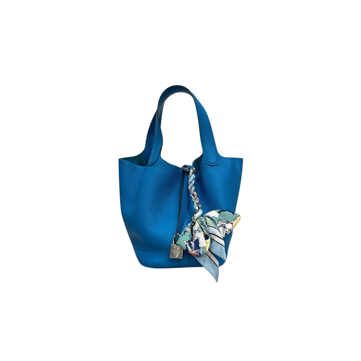 Hermes Picotin 18 Clemence Bleu STAMP Y