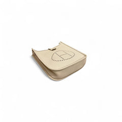 Hermes Mini Evelyne Clemence Cream STAMP K