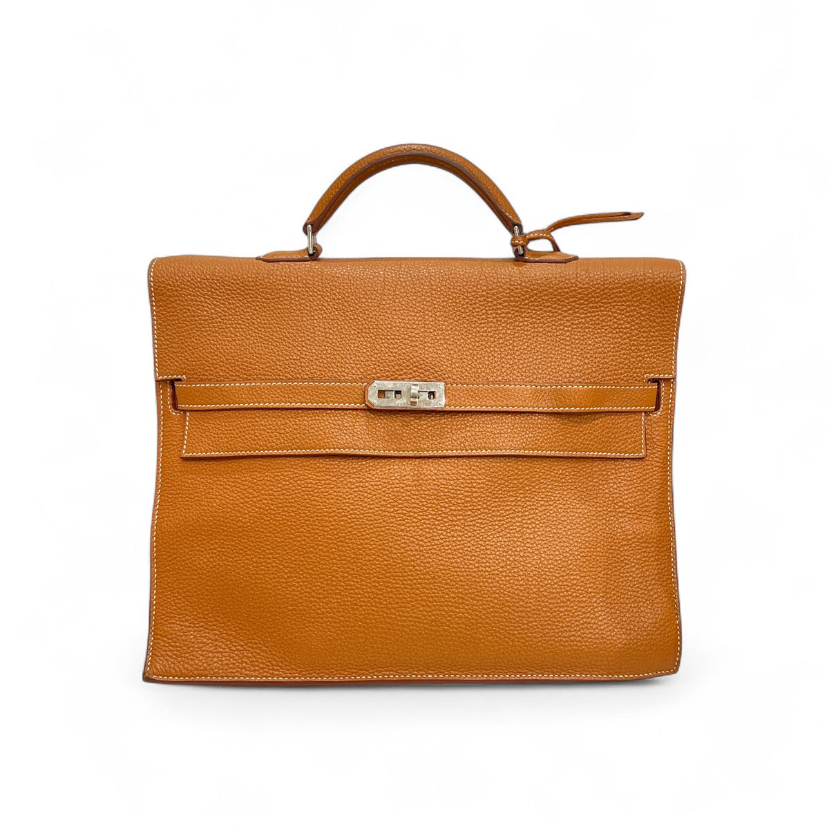 Hermes Kelly Depeche 38 Gold Taurillon Clemence SQUARE D