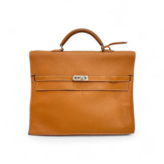 Hermes Kelly Depeche 38 Gold Taurillon Clemence SQUARE D