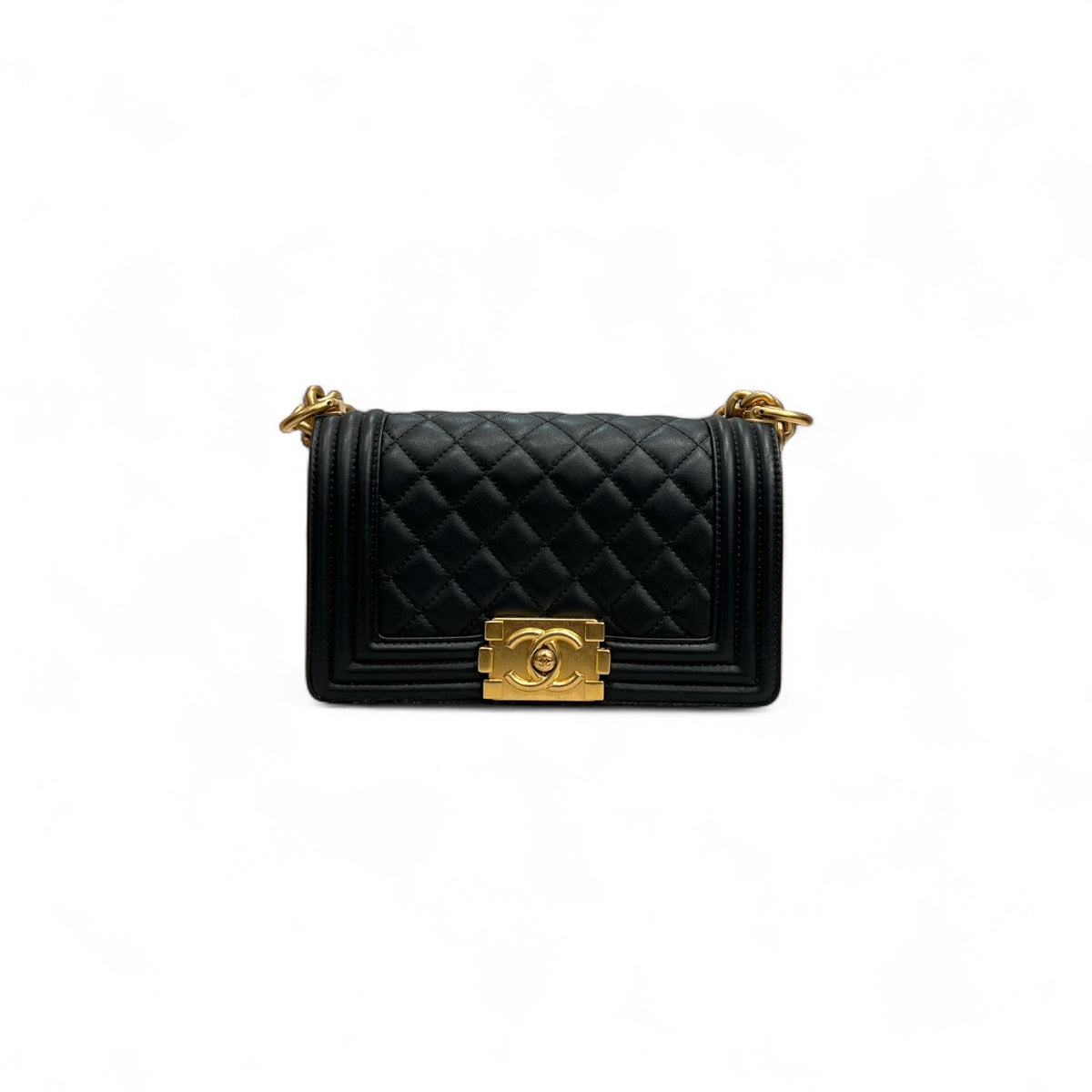 Chanel Small Boy Bag Calfskin Black