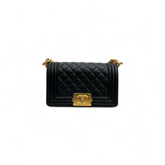 Chanel Small Boy Bag Calfskin Black