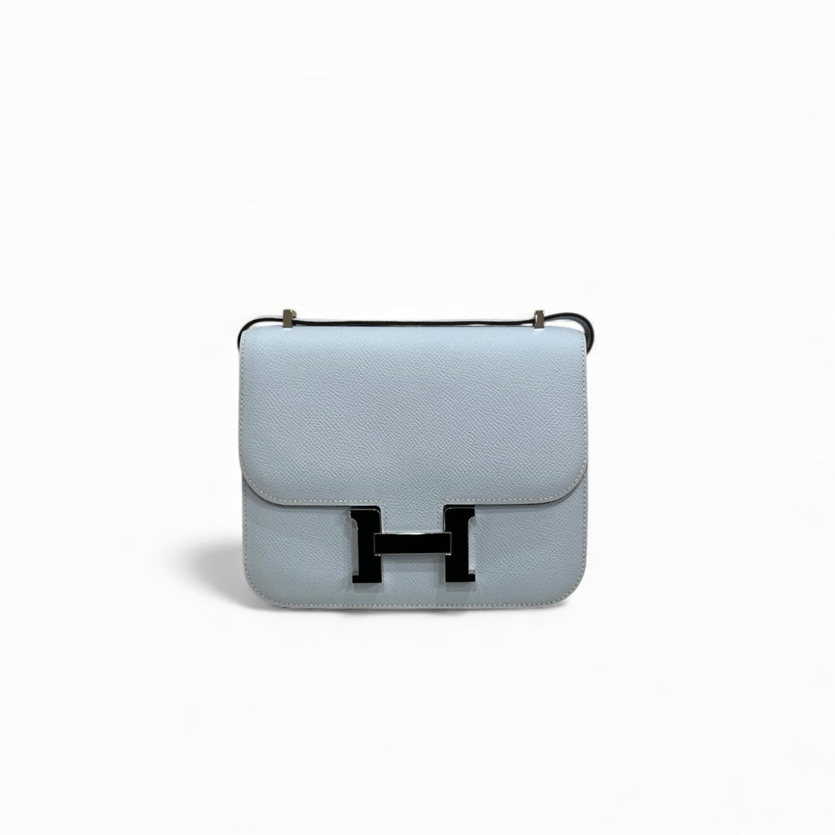 Hermes Mini Constance Epsom Blue Pale STAMP Z