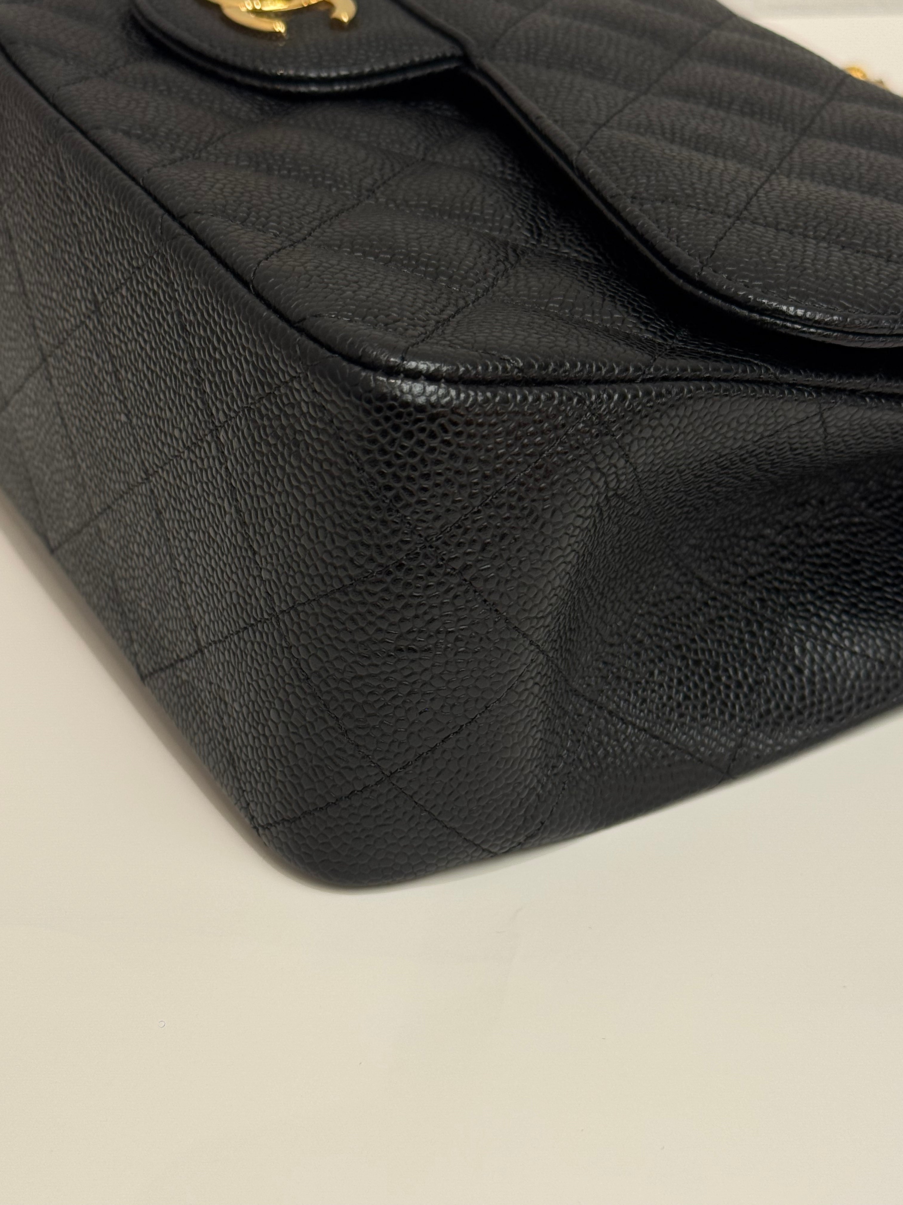Chanel Jumbo Double Flap Caviar Black