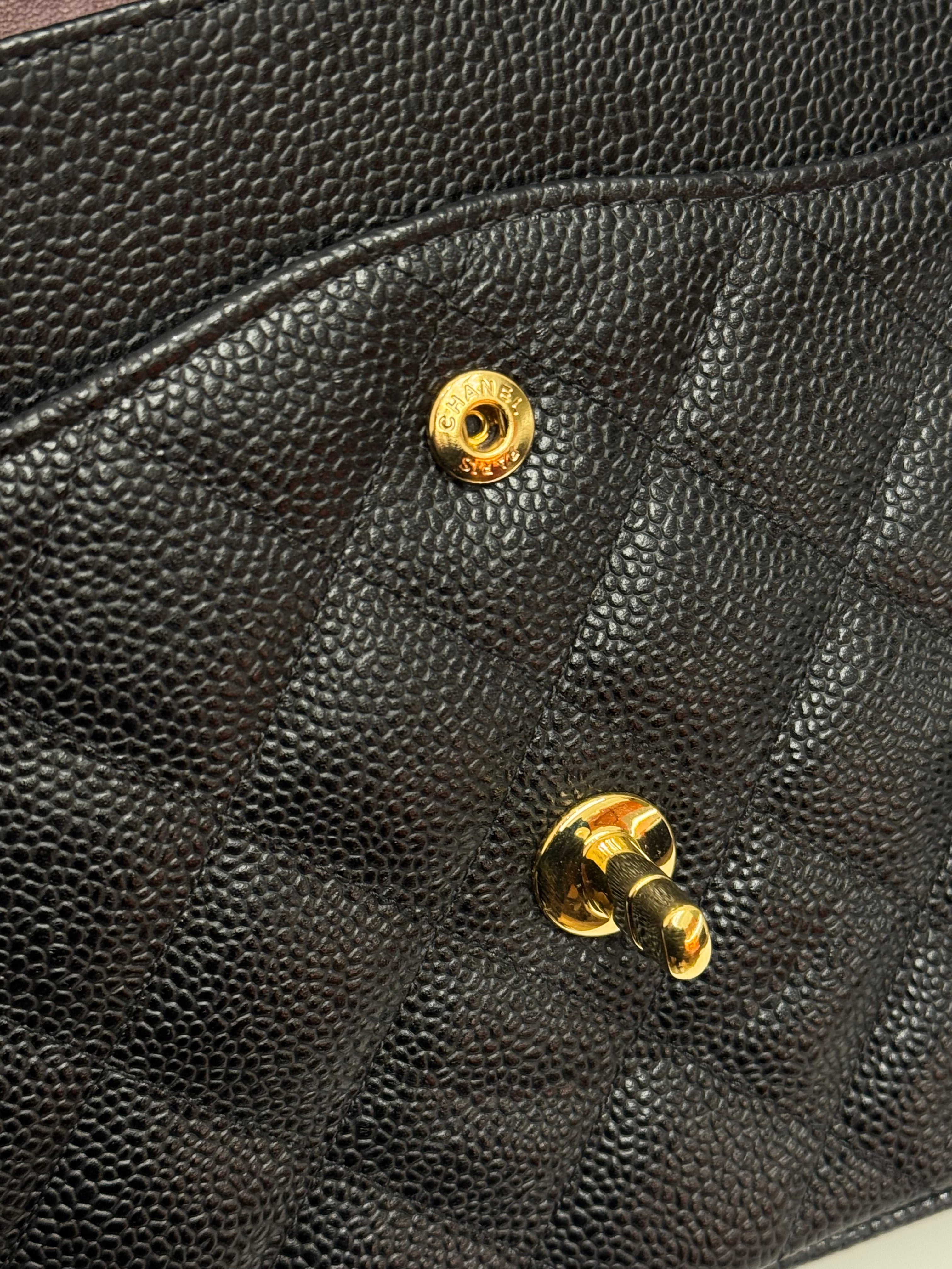 Chanel Jumbo Double Flap Caviar Black
