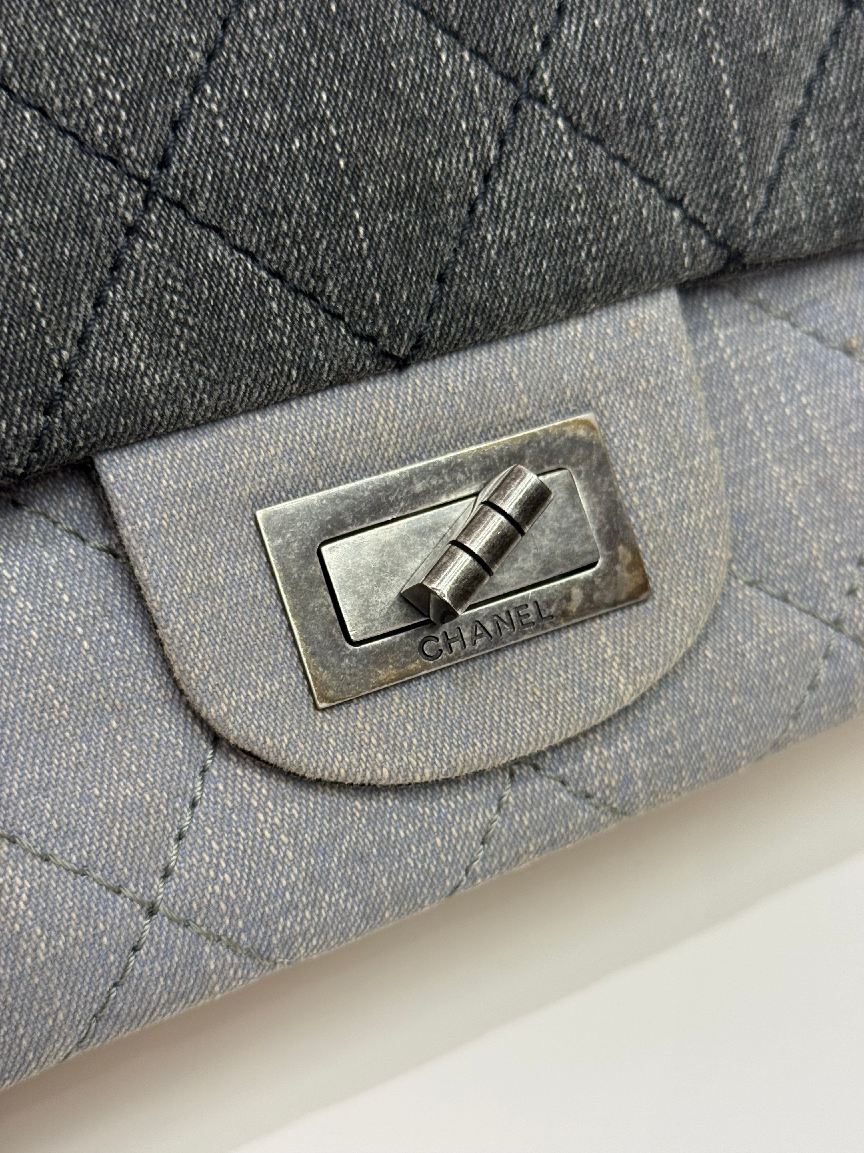 Chanel Large 2.55 Reissue Flap Denim Tri-Color