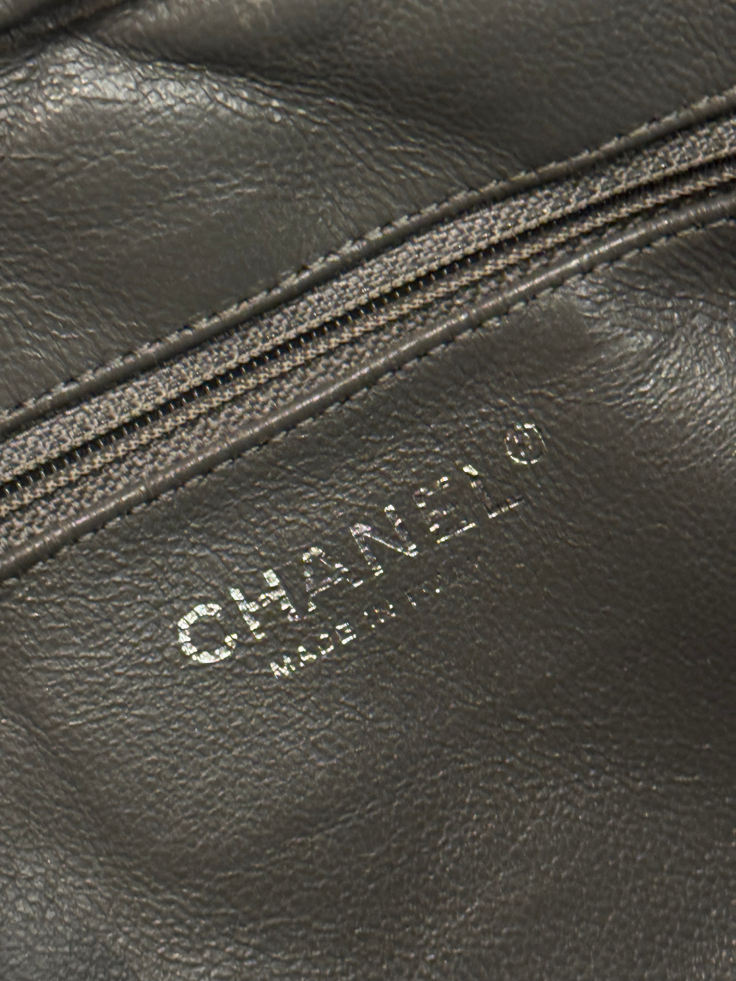 Chanel Medium Camera Case Aged Calfskin Grey