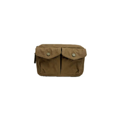 Chanel Small Belt Messenger Bag Denim Dark Beige