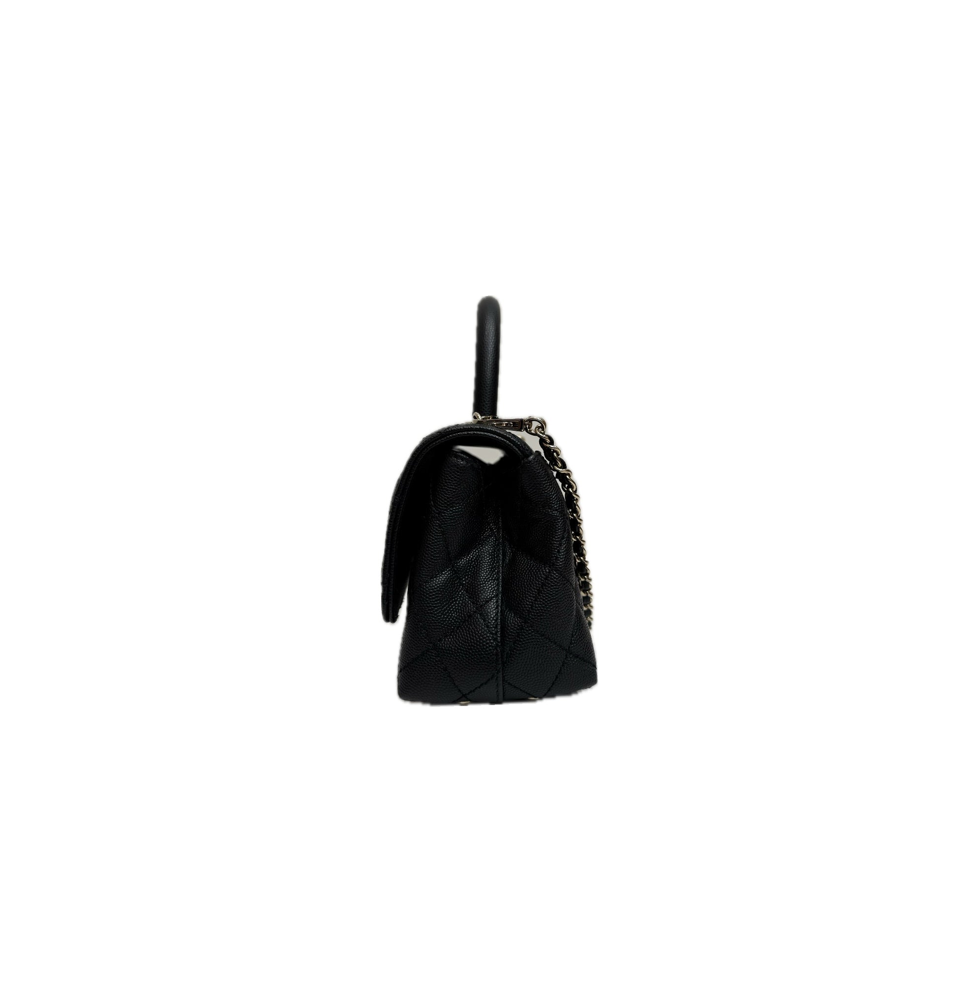 Chanel Mini Coco Handle Caviar Black