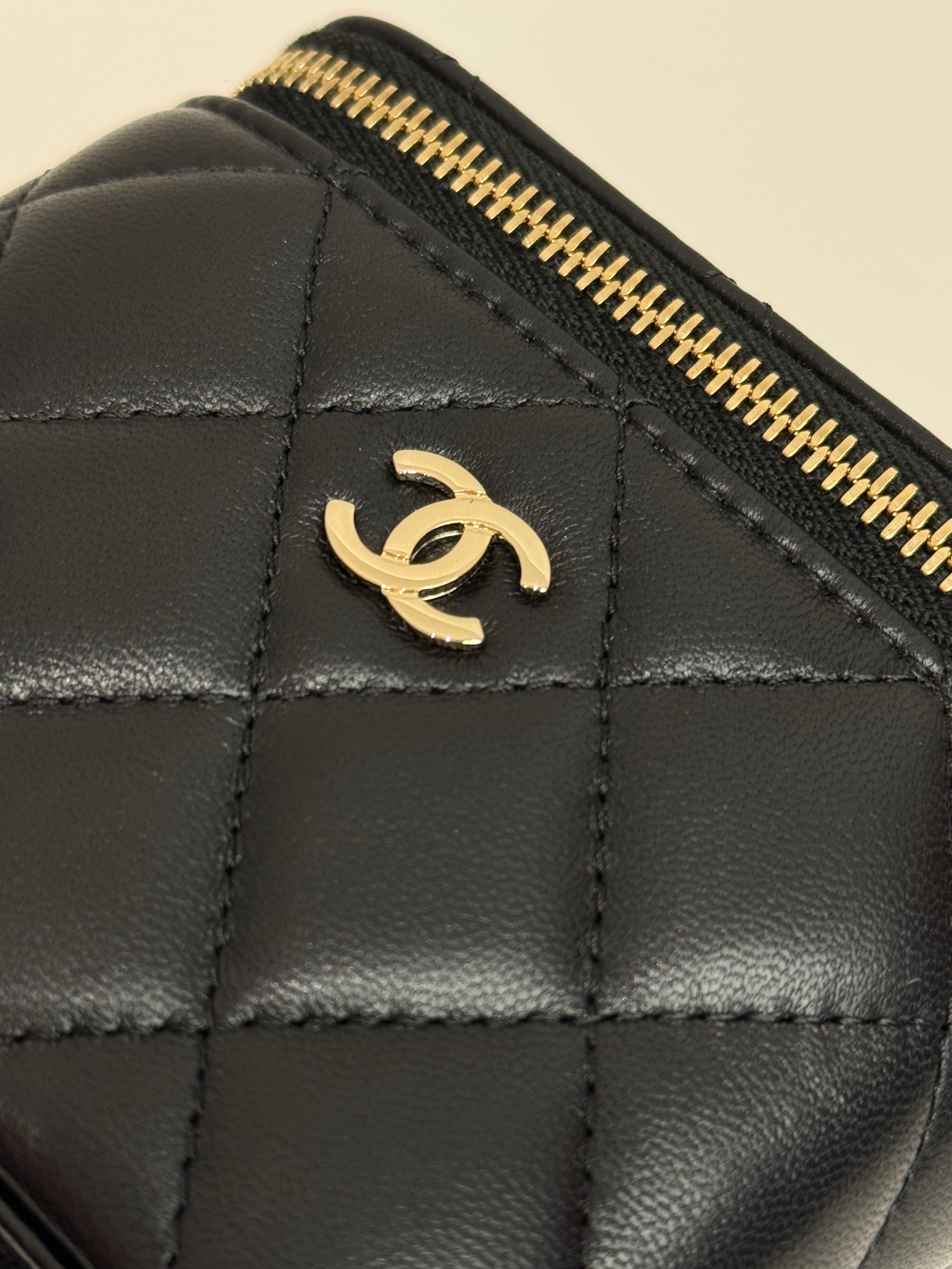 Chanel Mini Vanity Case Lambskin Black