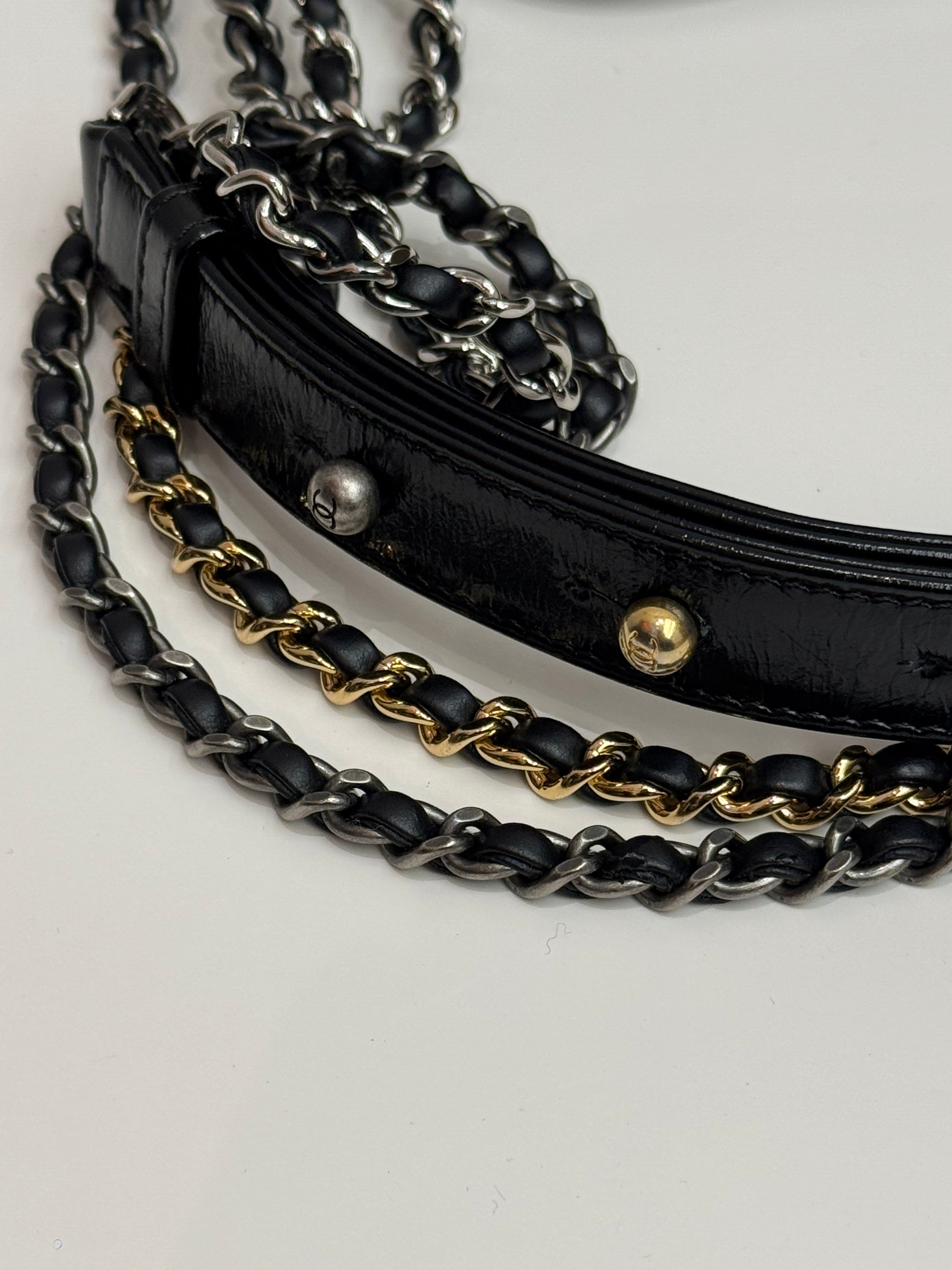 Chanel Small Gabrielle Hobo Bag Calfskin Black