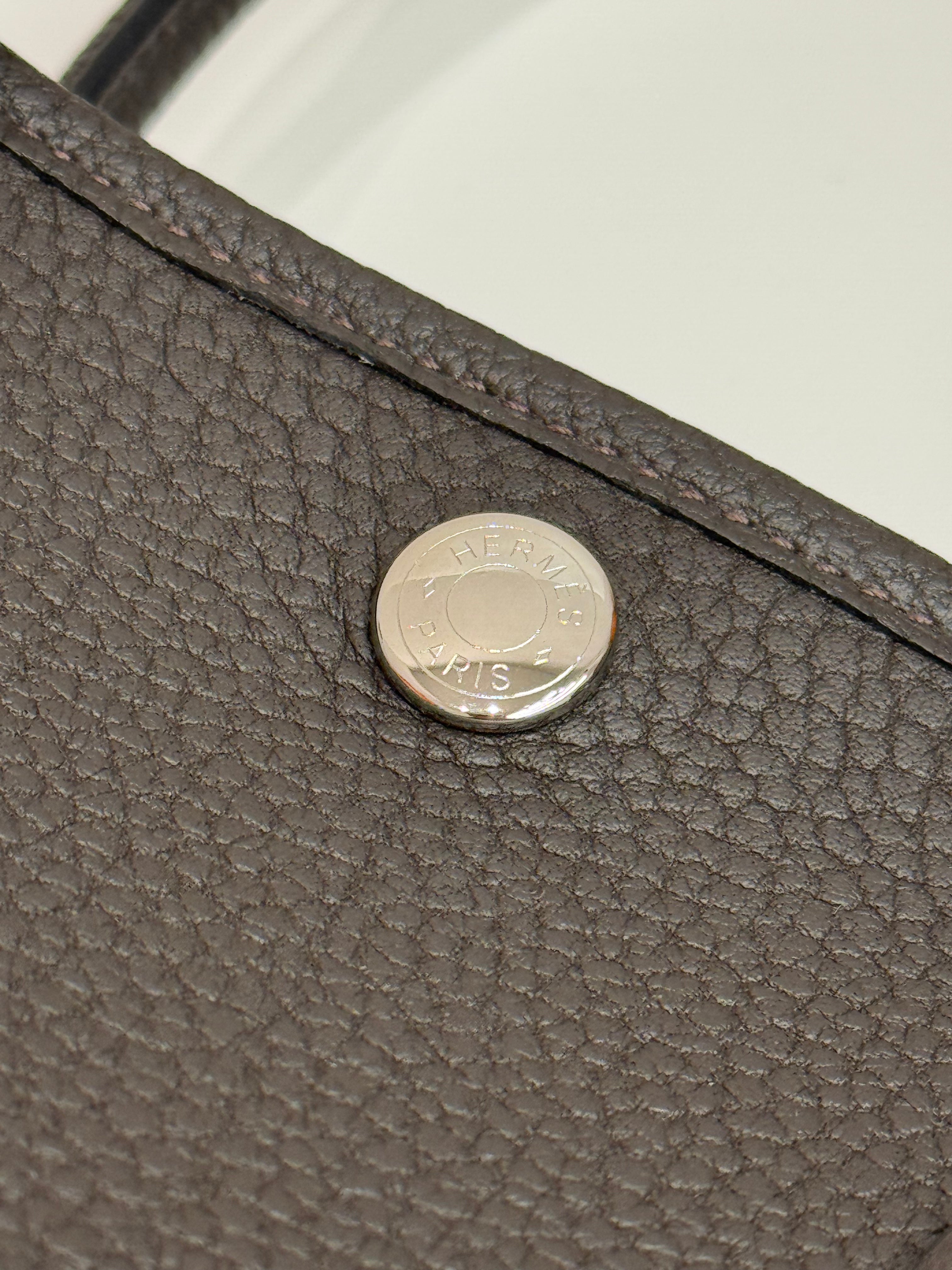 Hermes Garden Party 30 Gris Misty STAMP W