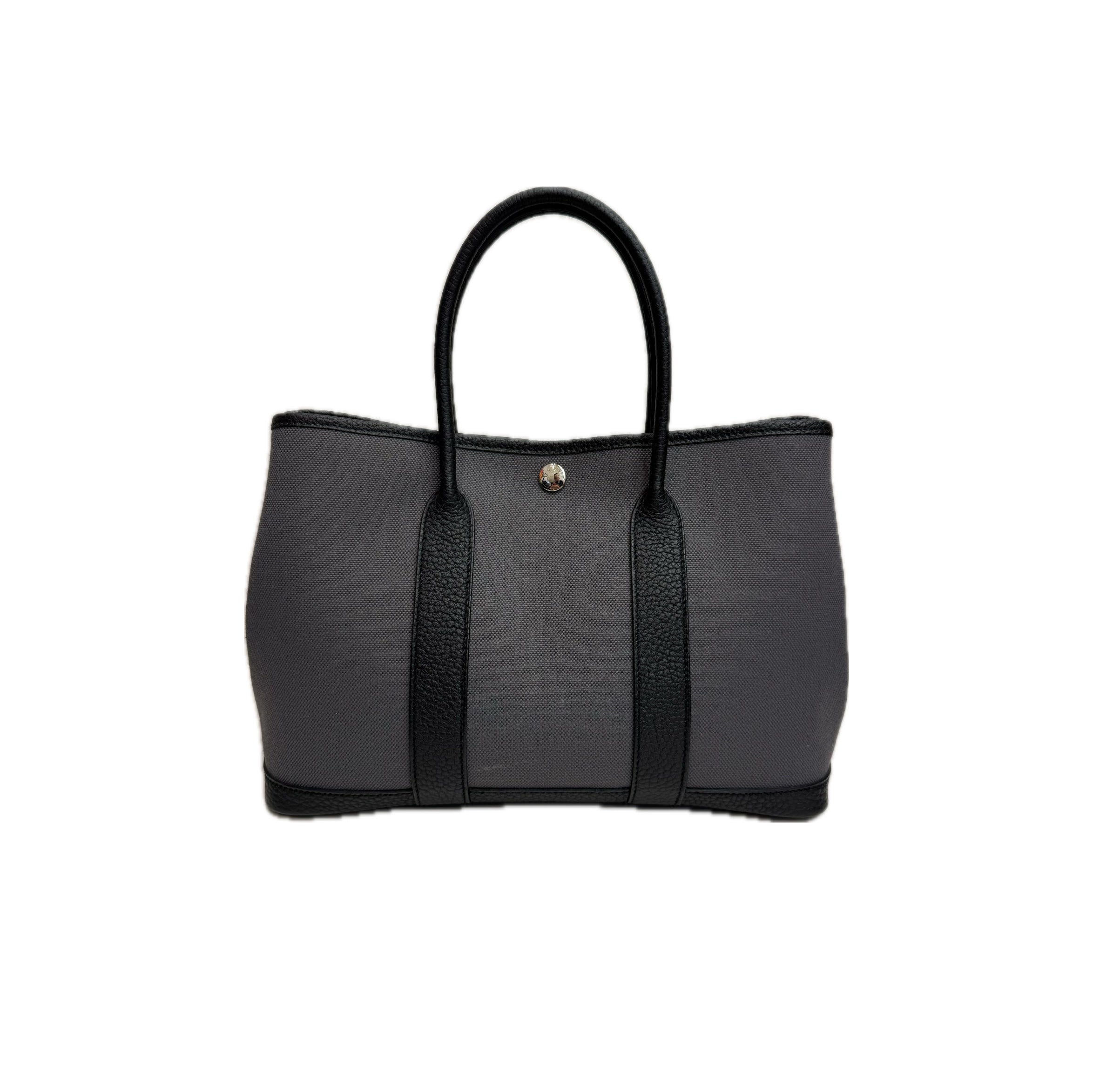 Hermes Garden Party 30 Canvas / Negonda Ardoise STAMP W