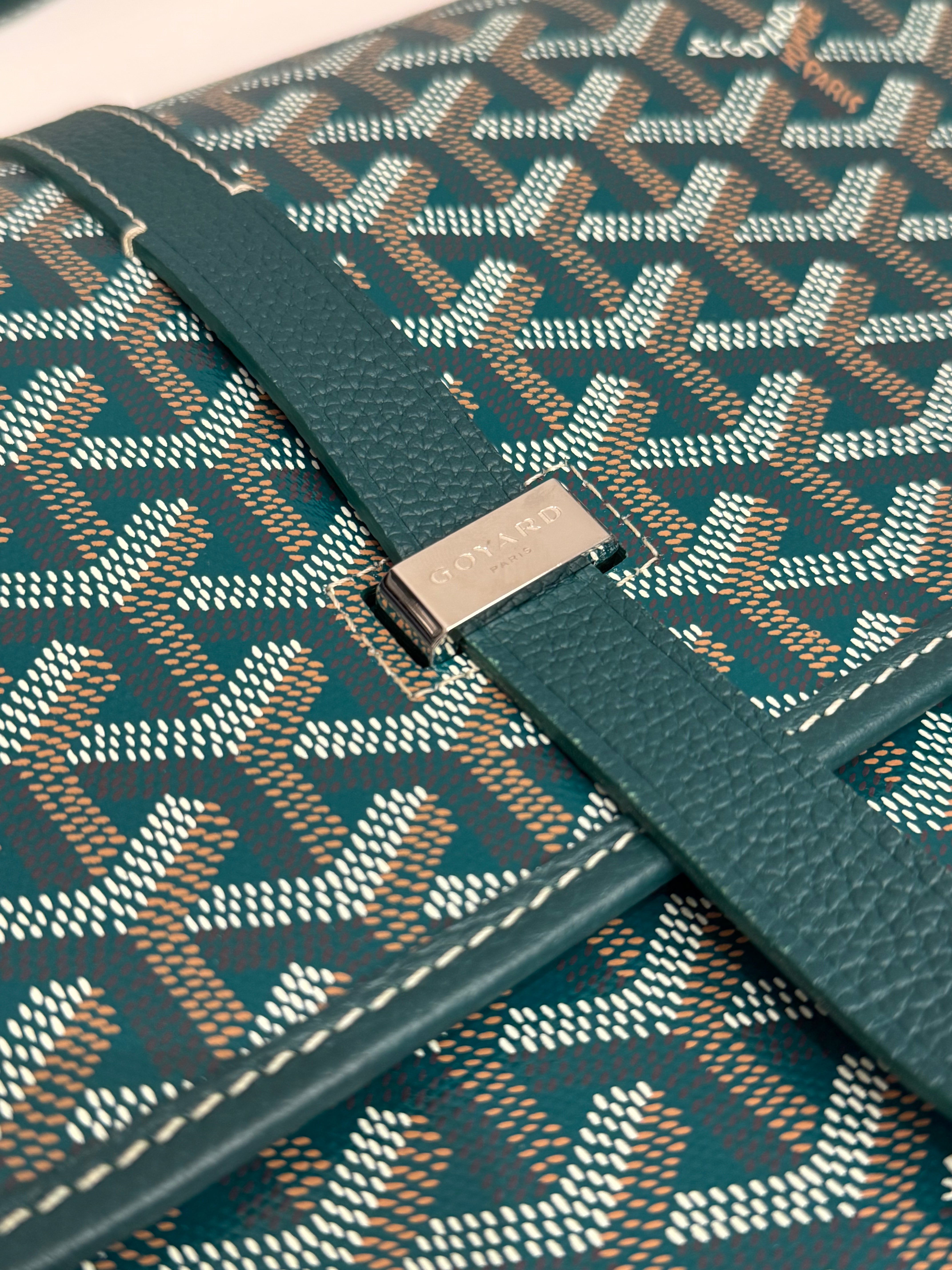 Goyard Belvedere MM Goyardine Canvas/Calfskin Green