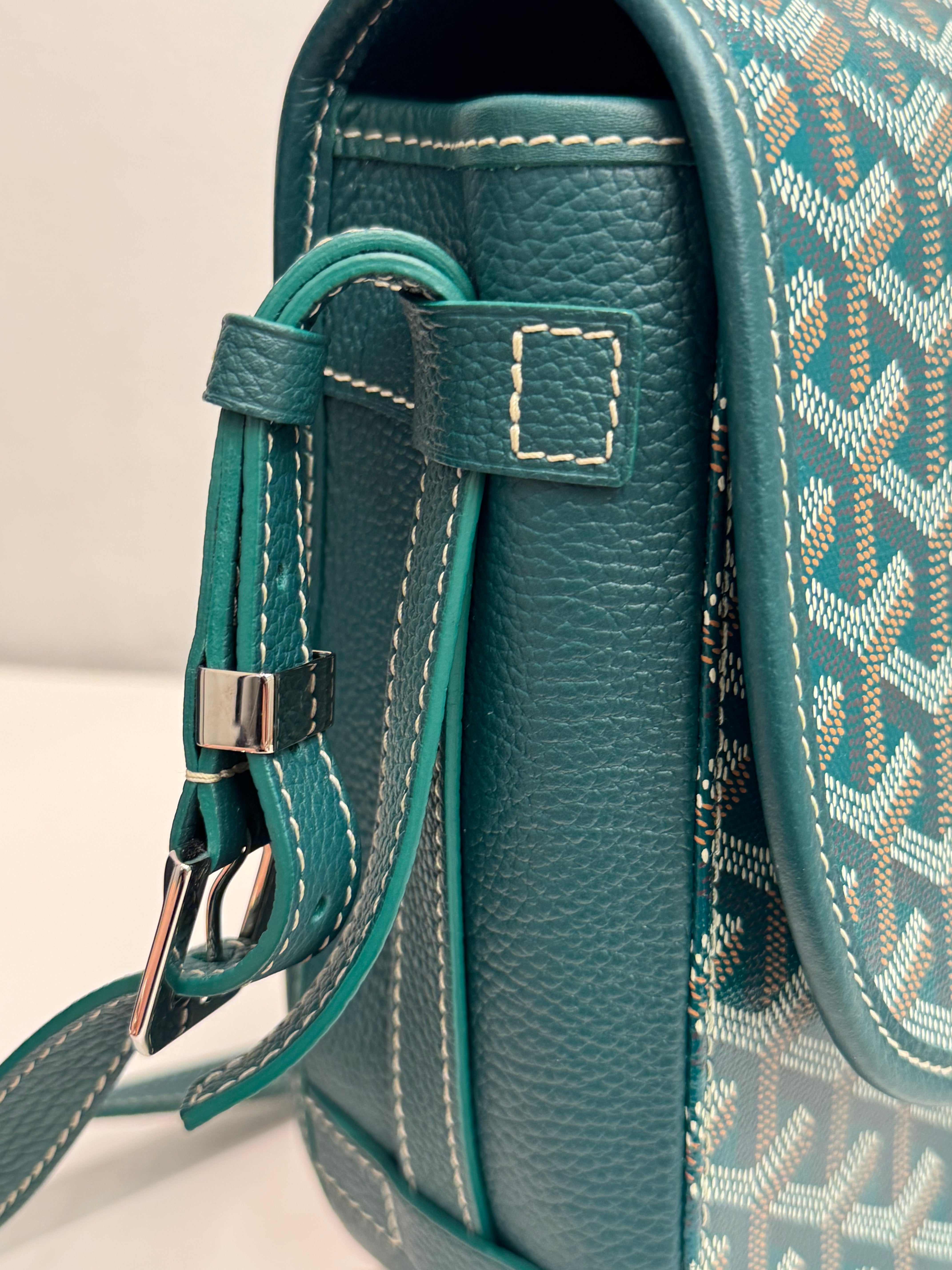 Goyard Belvedere MM Goyardine Canvas/Calfskin Green
