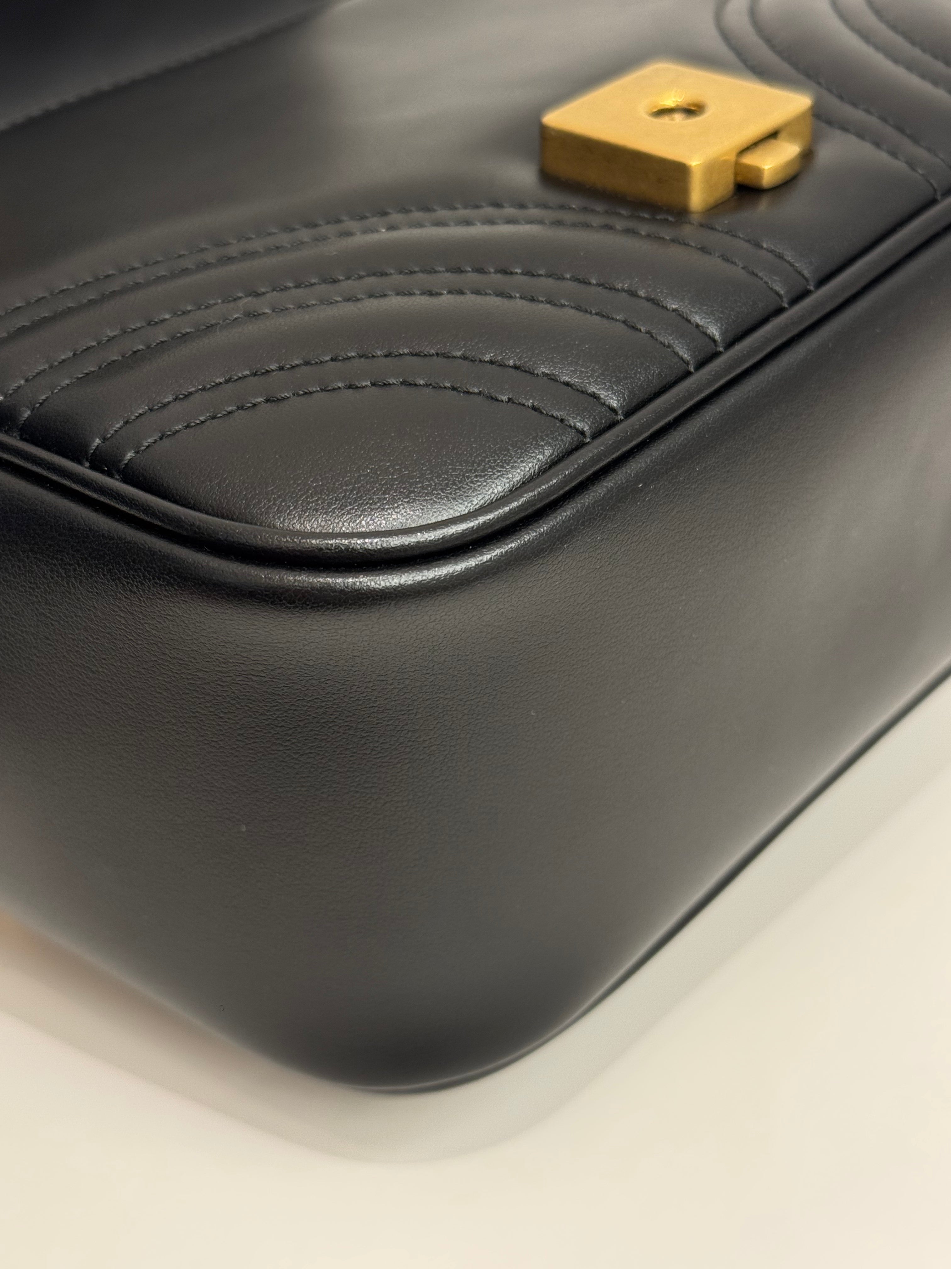 Gucci GG Marmont Mini Shoulder Bag Black