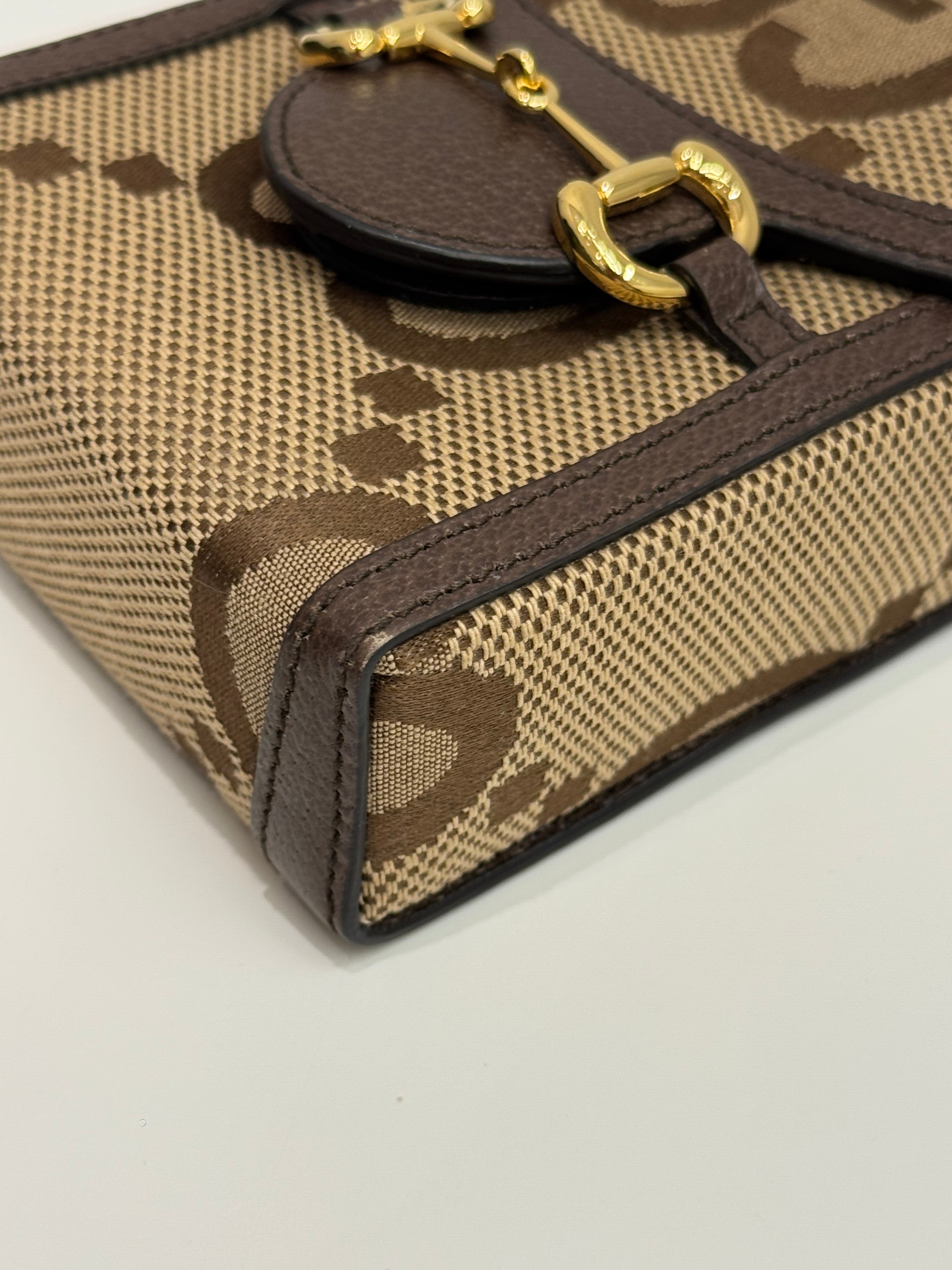 Gucci Horsebit 1955 Mini Bag Jumbo GG