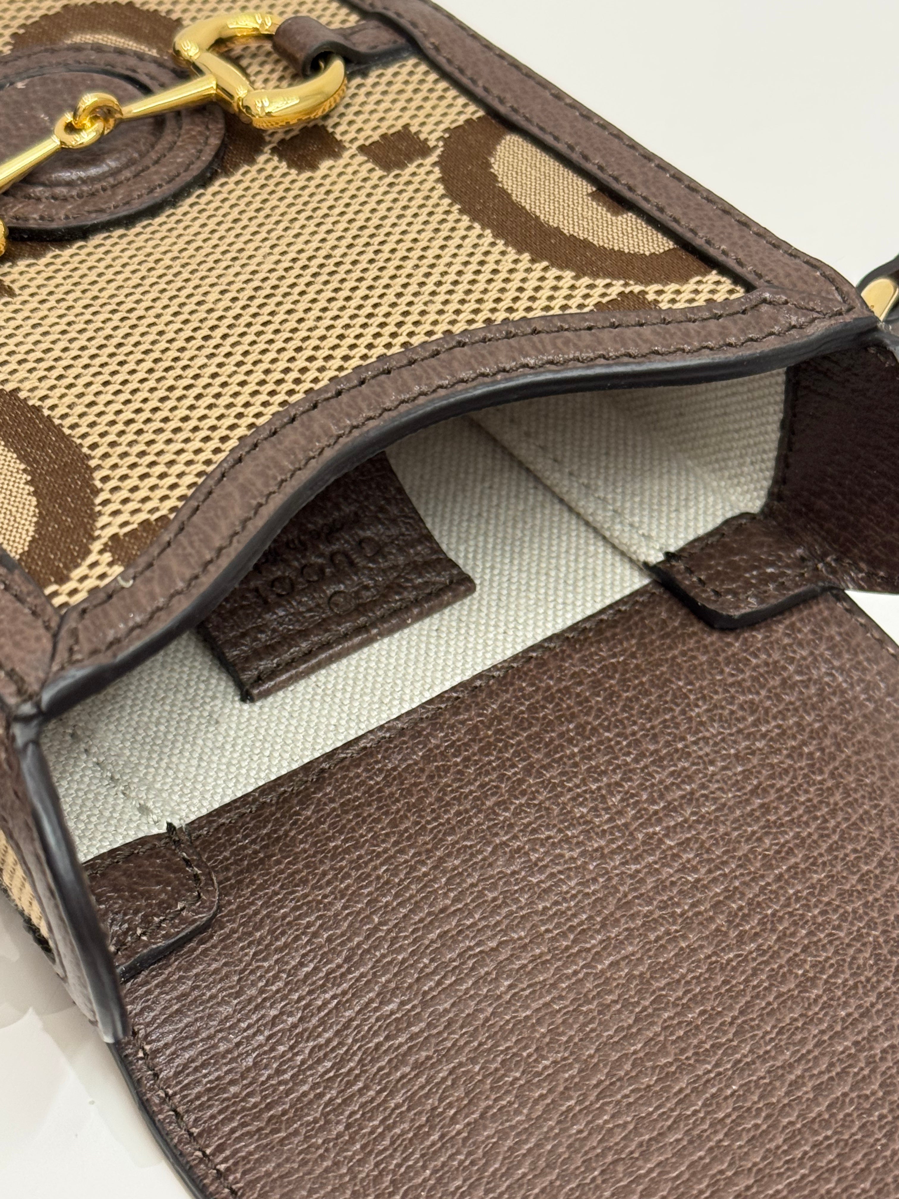 Gucci Horsebit 1955 Mini Bag Jumbo GG