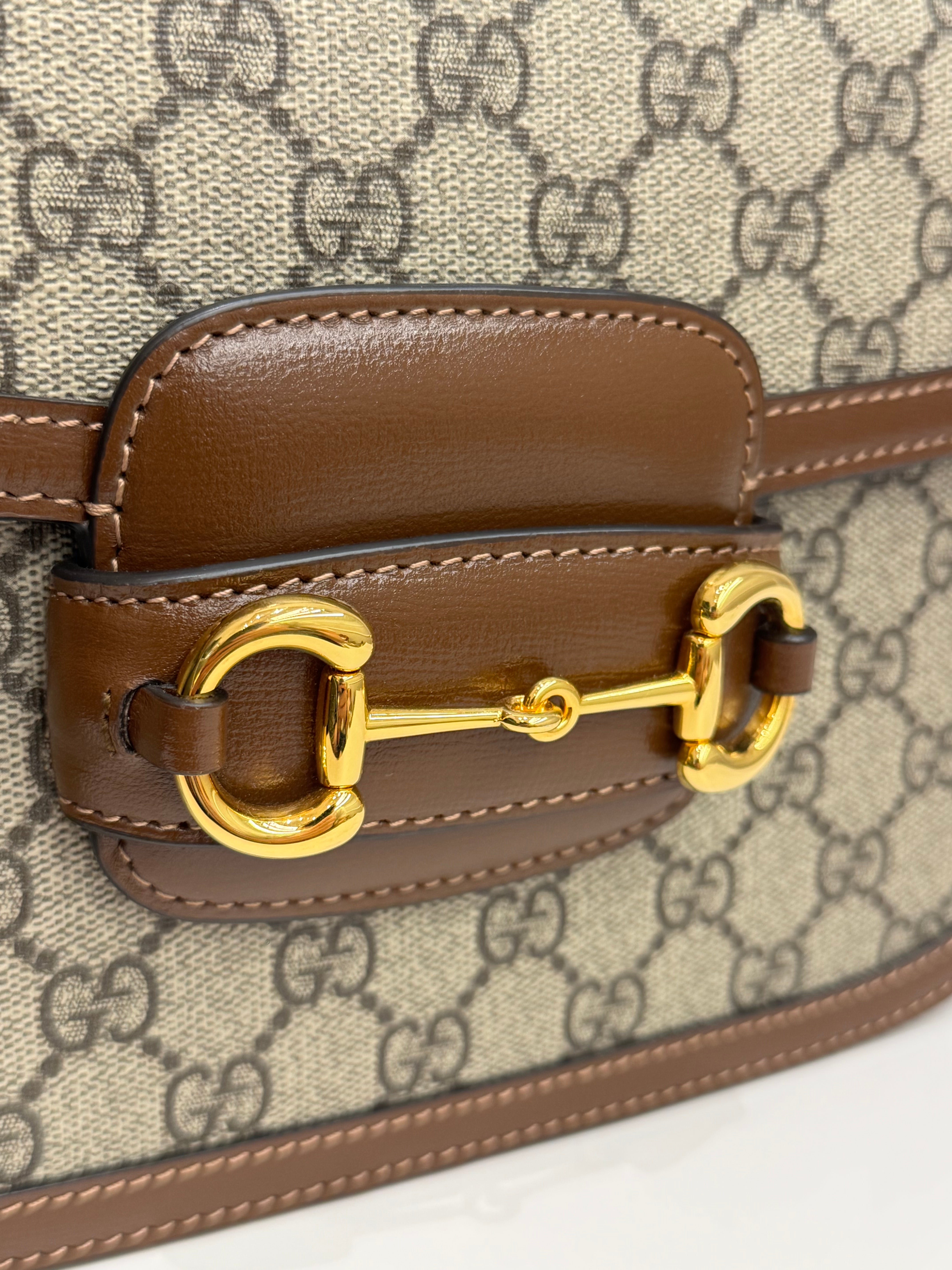 Gucci Horsebit 1955 Shoulder Bag GG Supreme Canvas