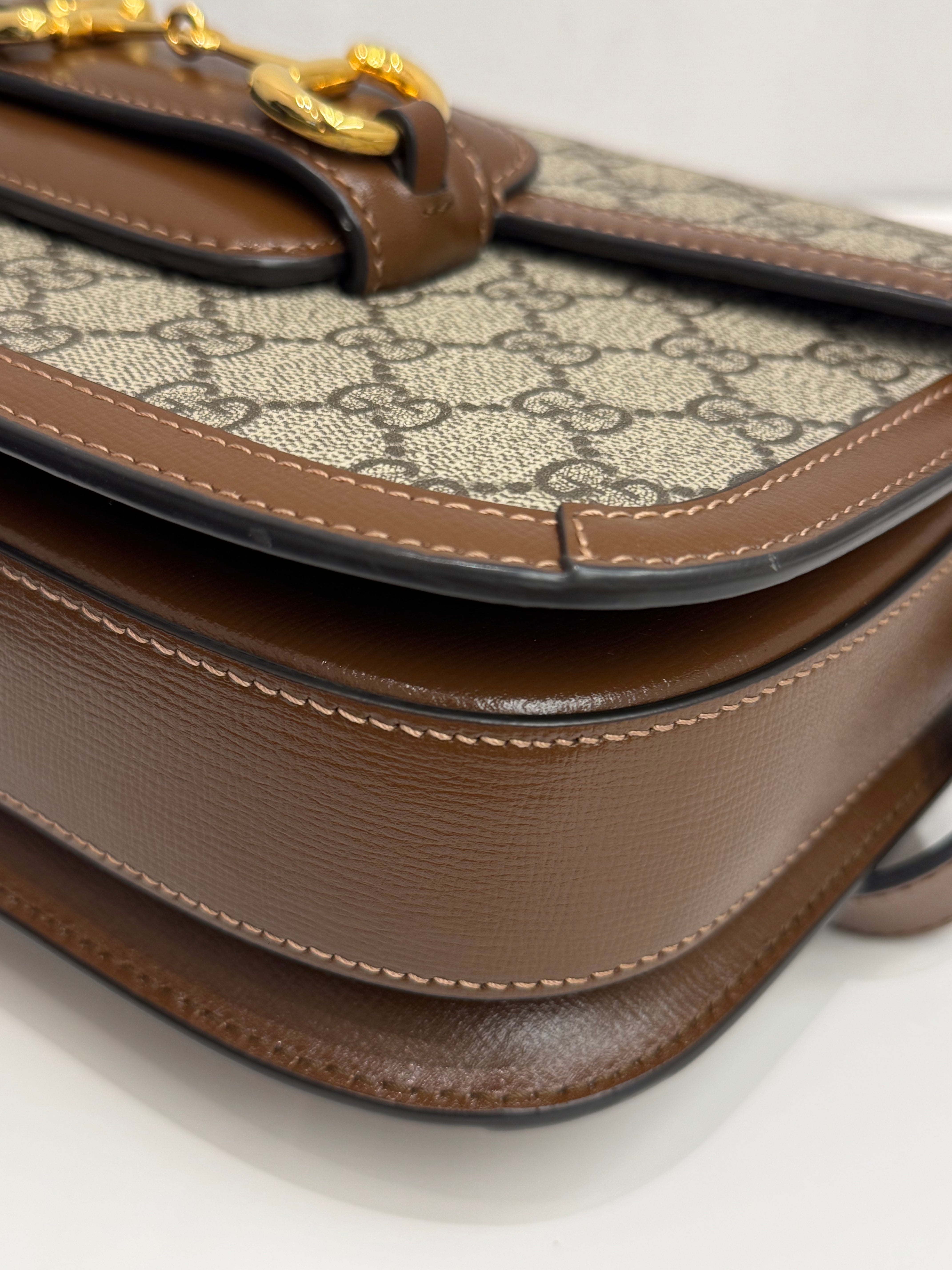Gucci Horsebit 1955 Shoulder Bag GG Supreme Canvas