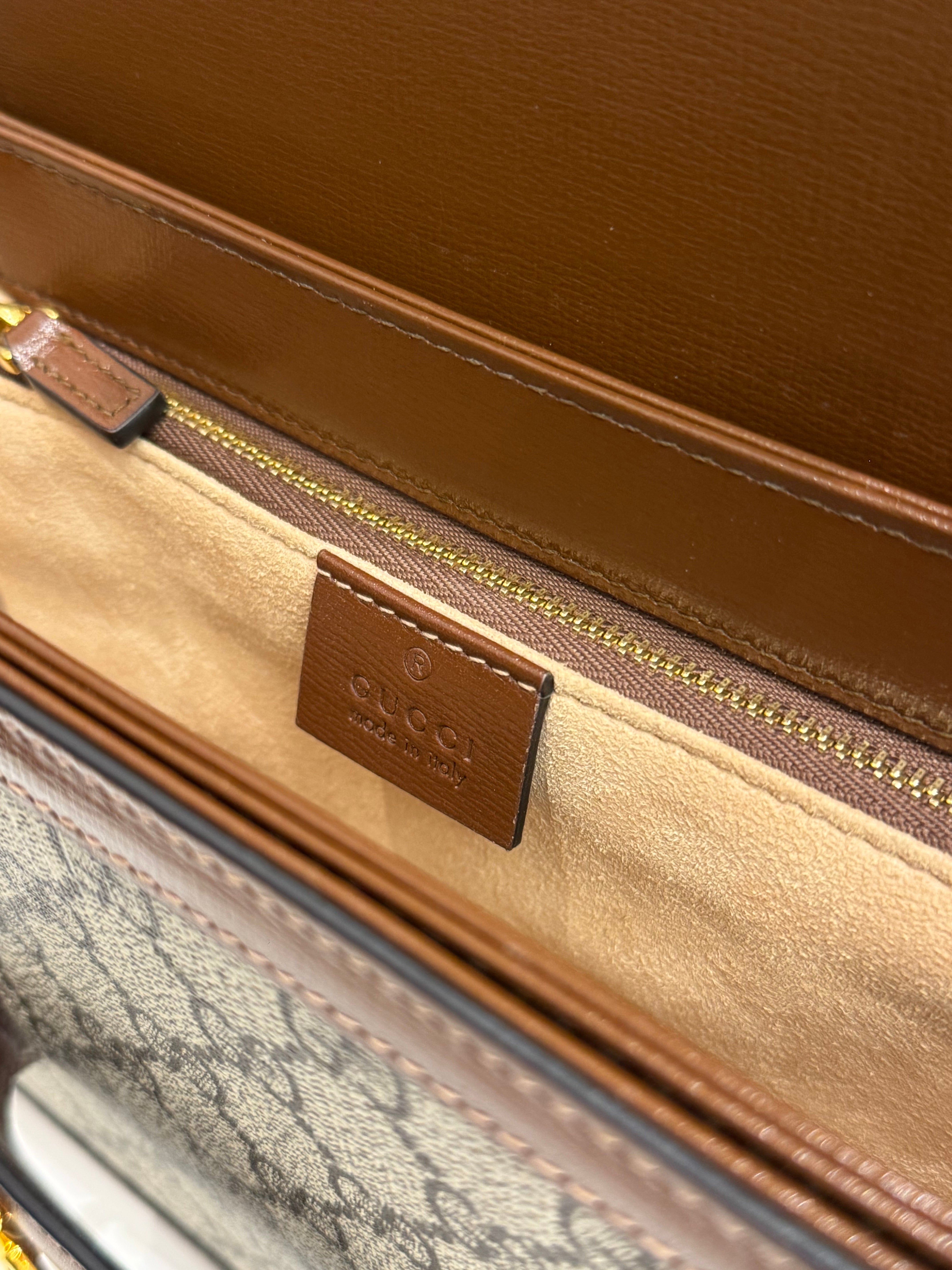 Gucci Horsebit 1955 Shoulder Bag GG Supreme Canvas