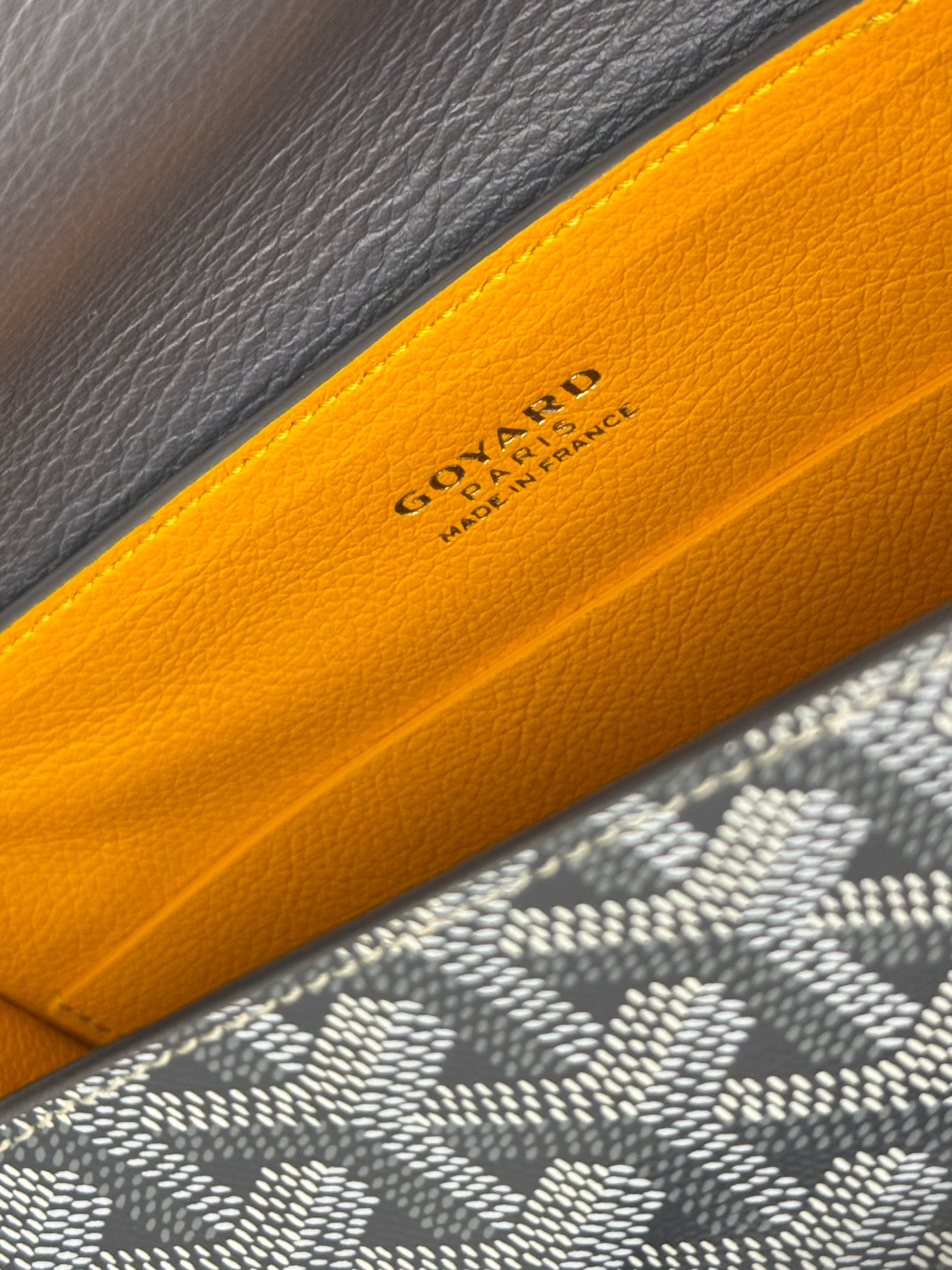 Goyard Mini Saigon Bag Goyardine Cavas/Calfskin Grey