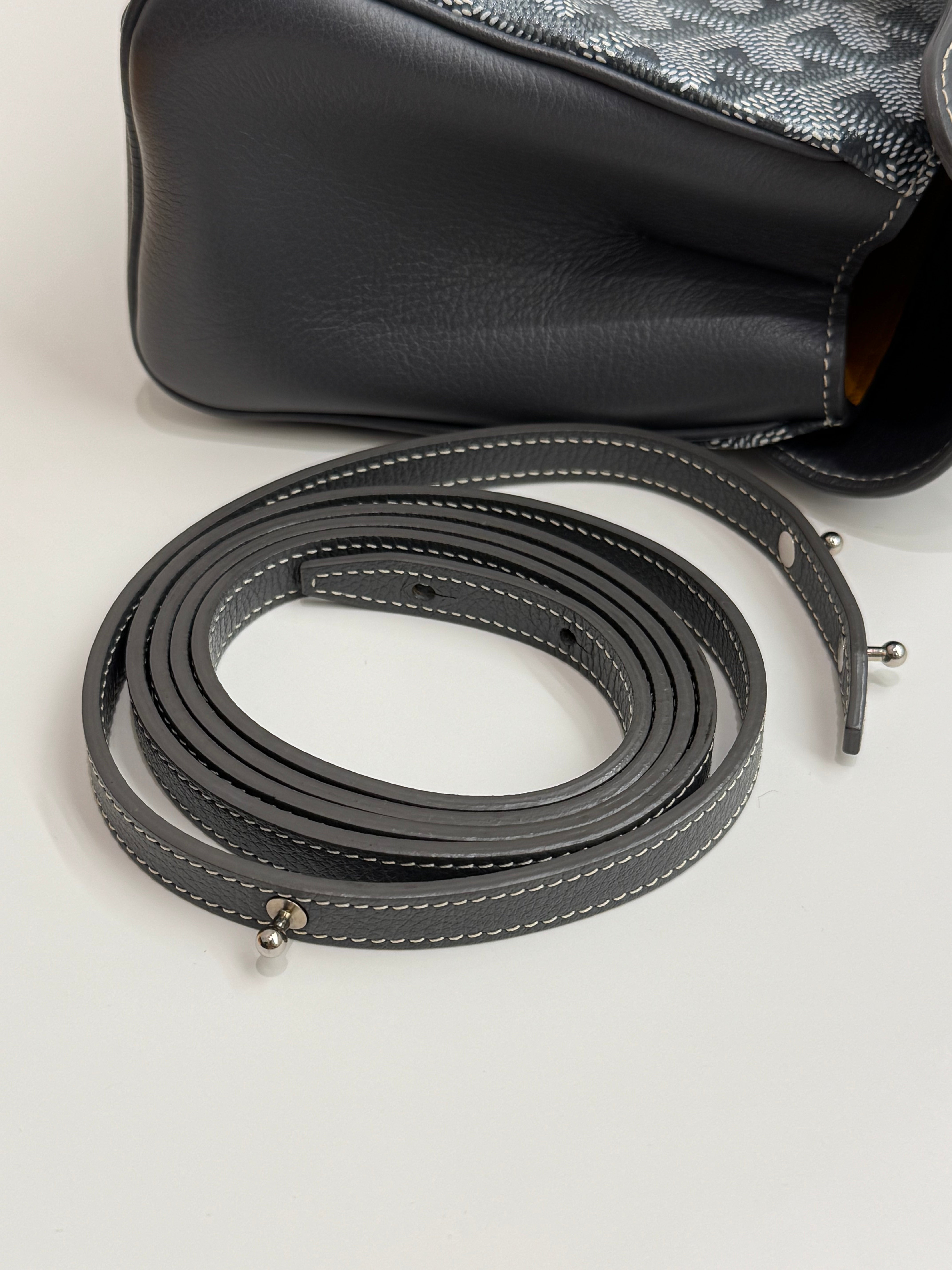 Goyard Mini Saigon Bag Goyardine Cavas/Calfskin Grey