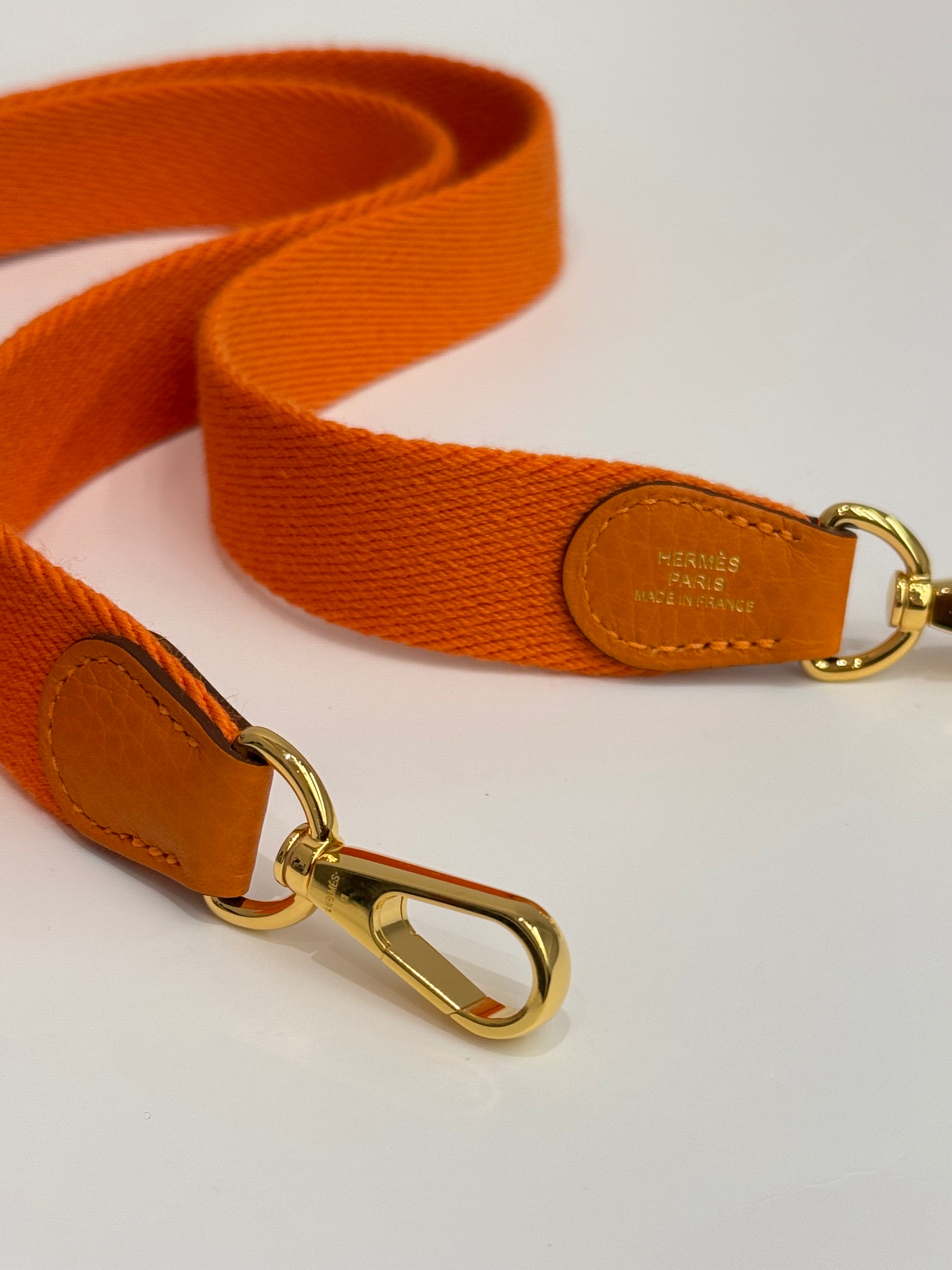 Hermes Mini Evelyne Clemence Orange STAMP B