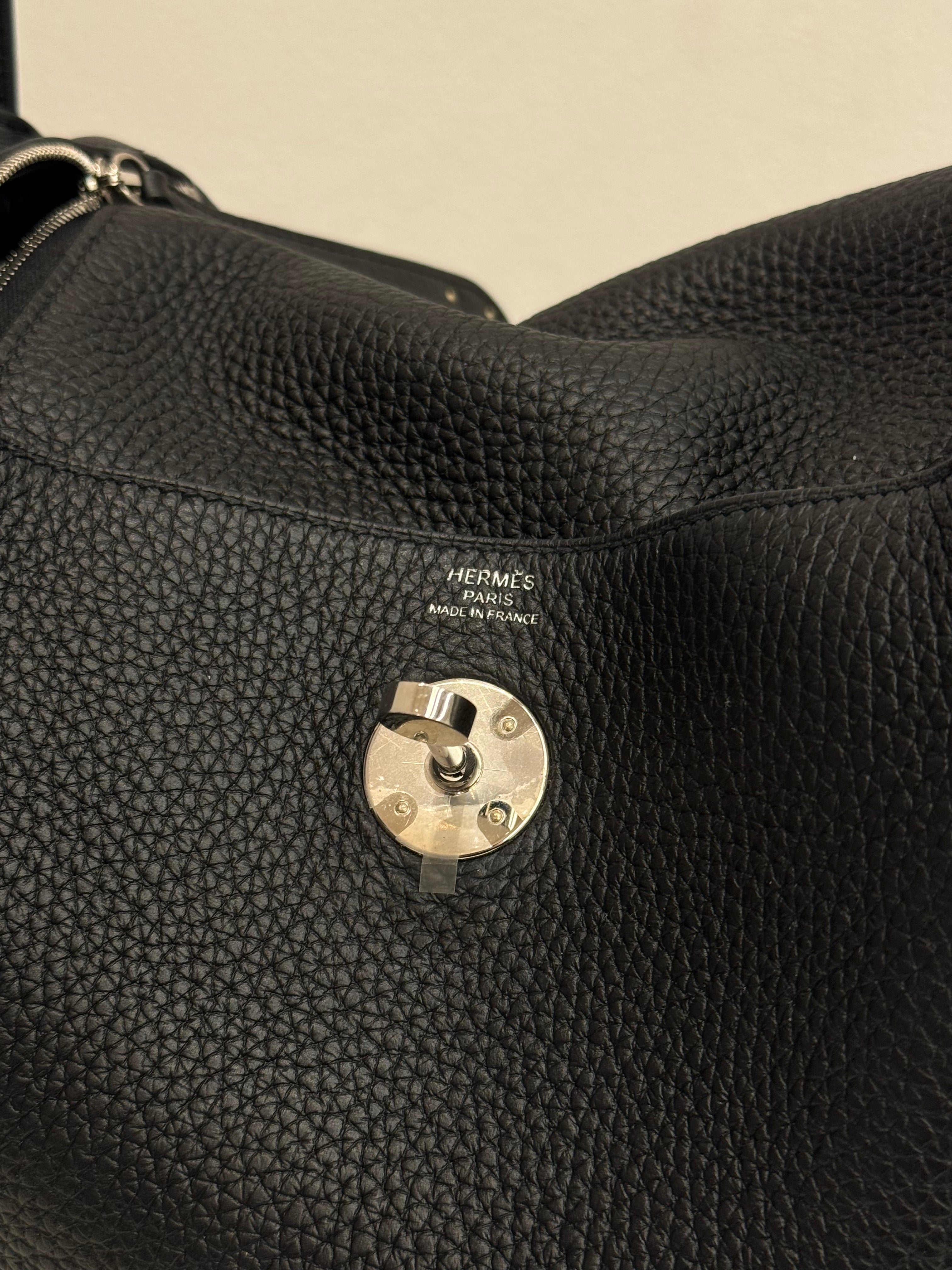 Hermes Lindy 26 Clemence Black STAMP B