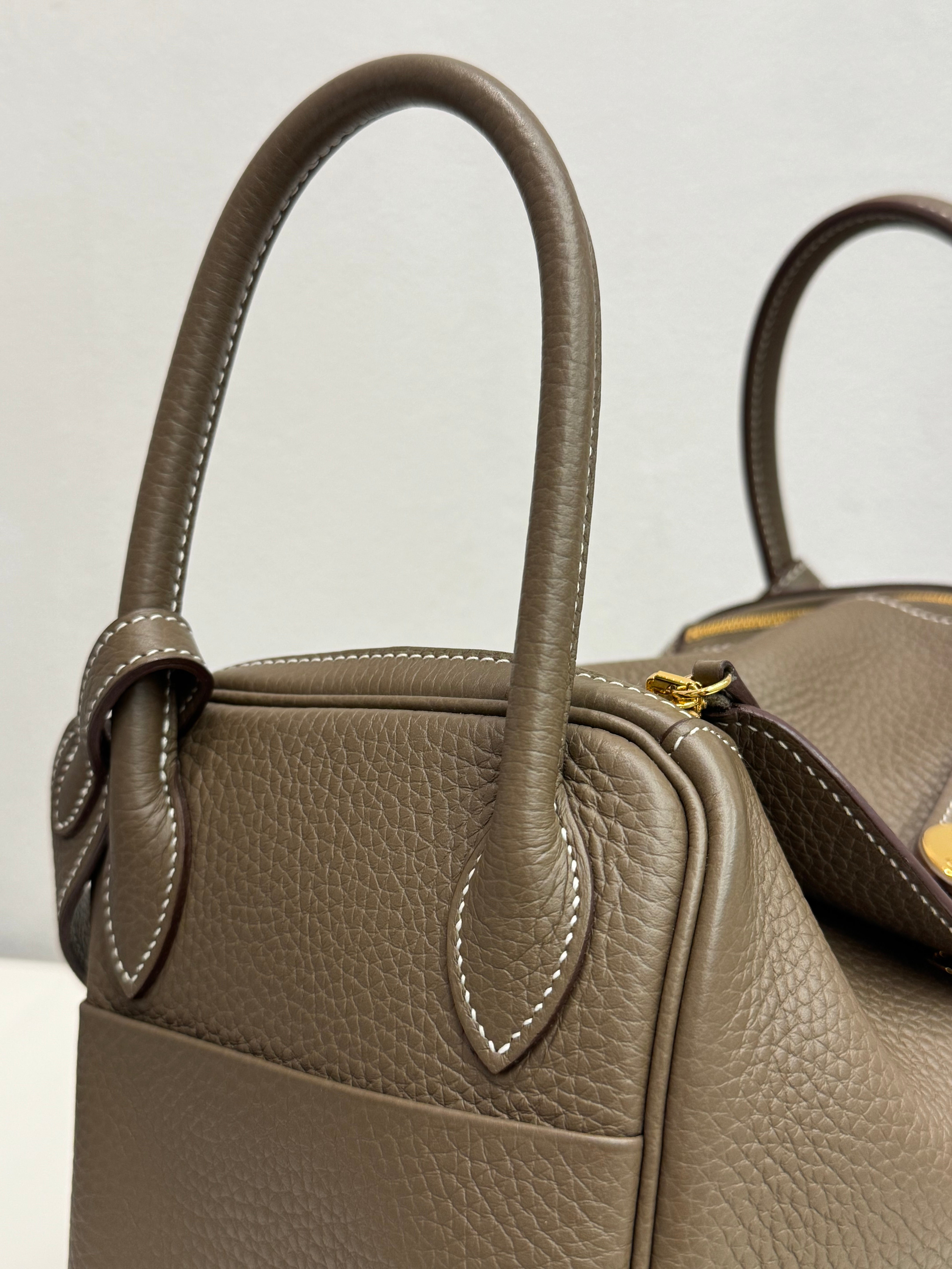 Hermes Lindy 26 Clemence Etoupe STAMP B