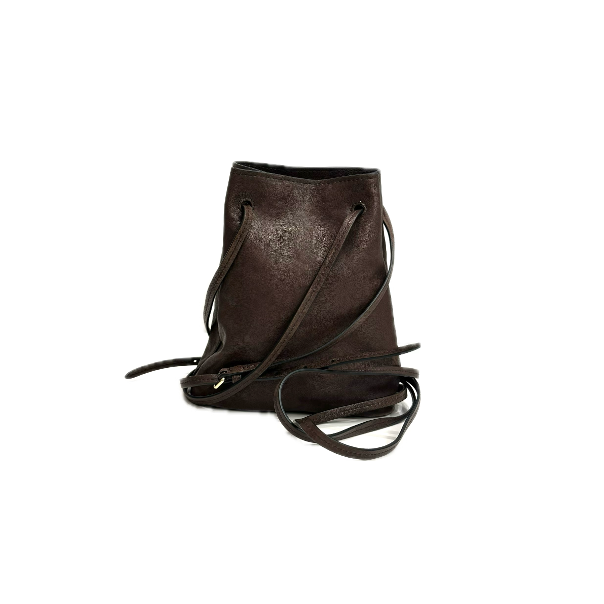 Miu Miu Pouch Nappa Leather Coffee