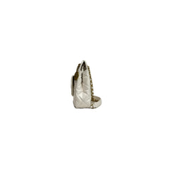 Chanel 23C Small Hobo Bag Shiny Calfskin White Brushed (Microchip)