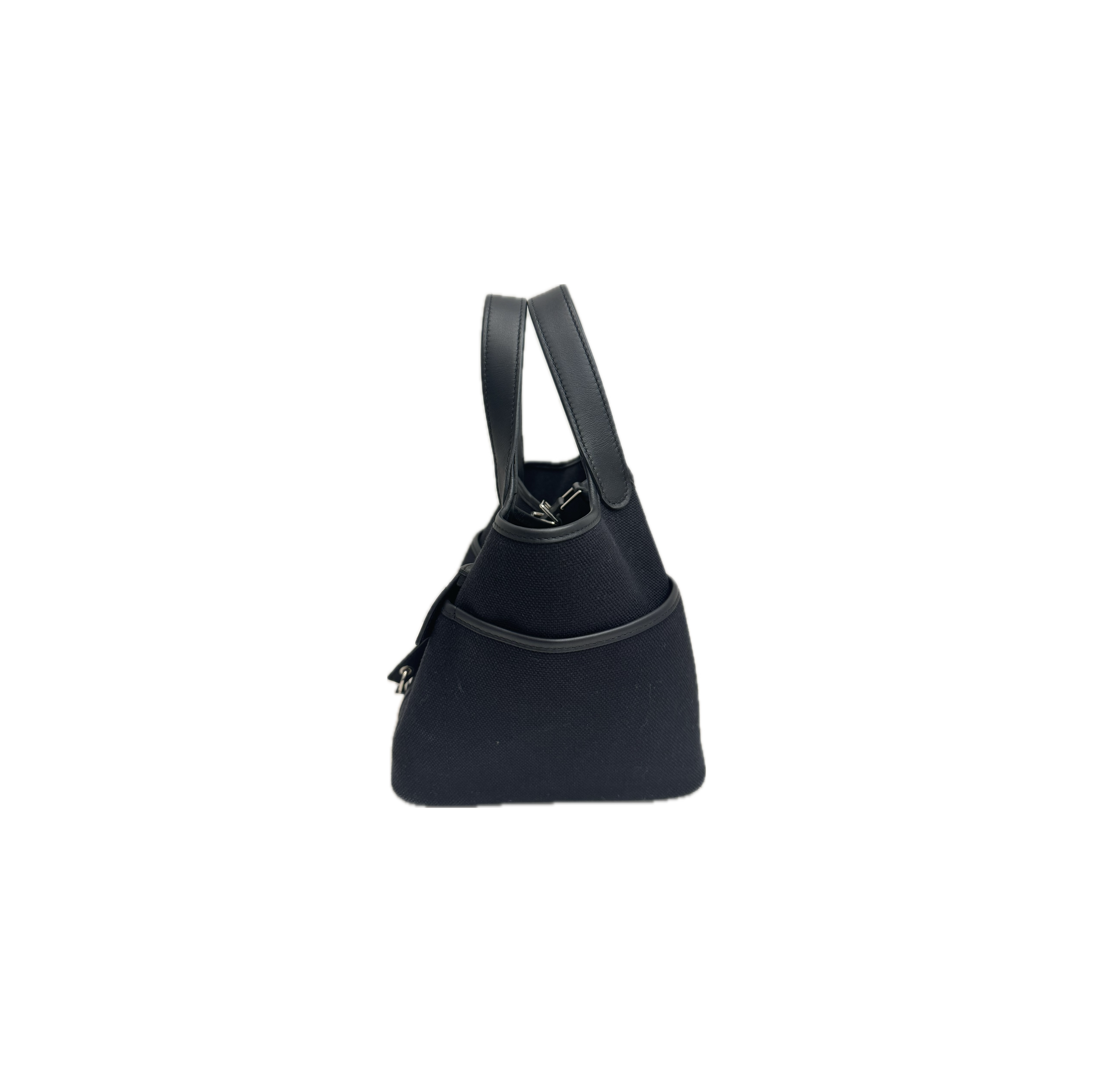 Hermes Picotin 18 Goeland Canvas/Swift Black STAMP U