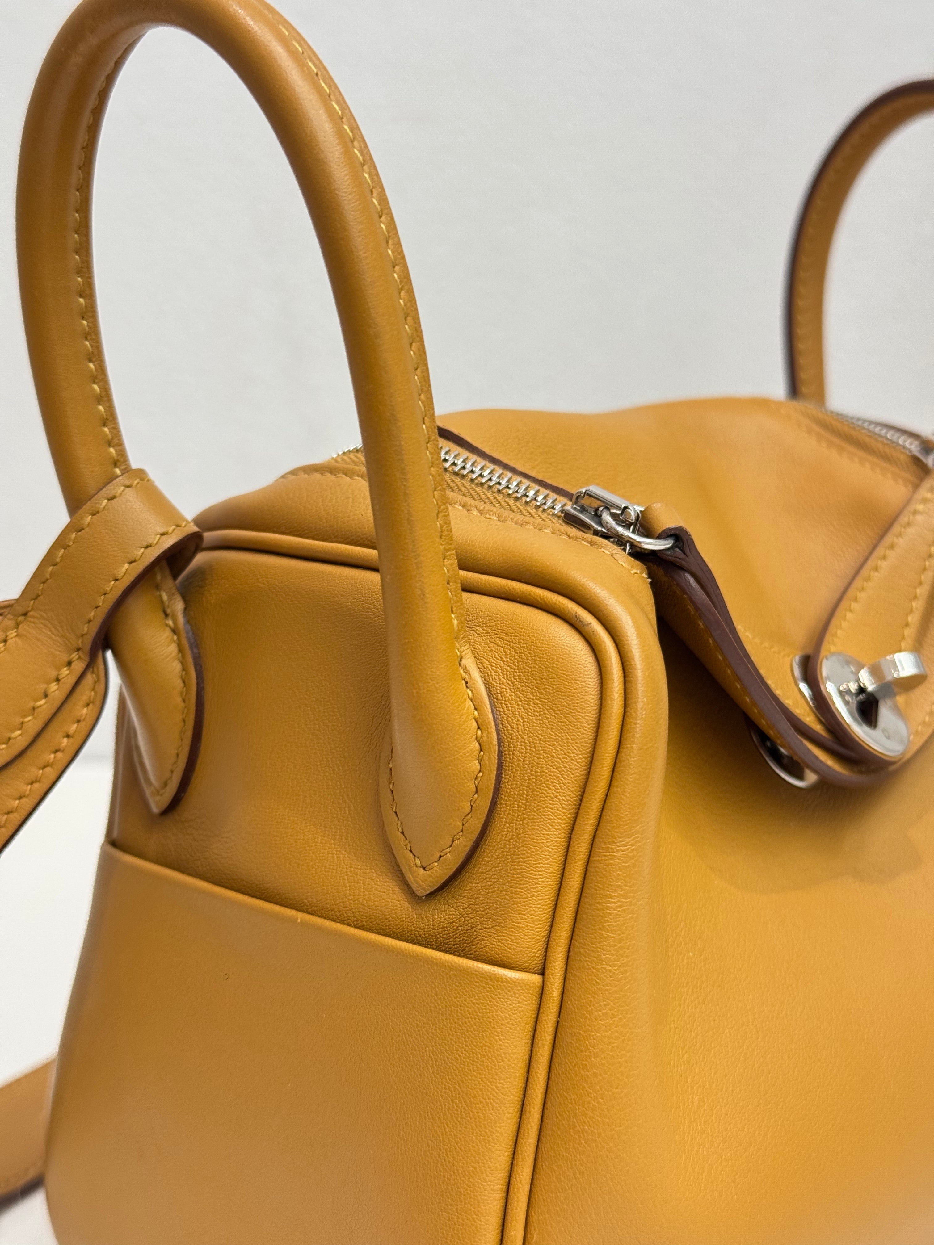 Hermes Mini Lindy Swift Sesame STAMP Z