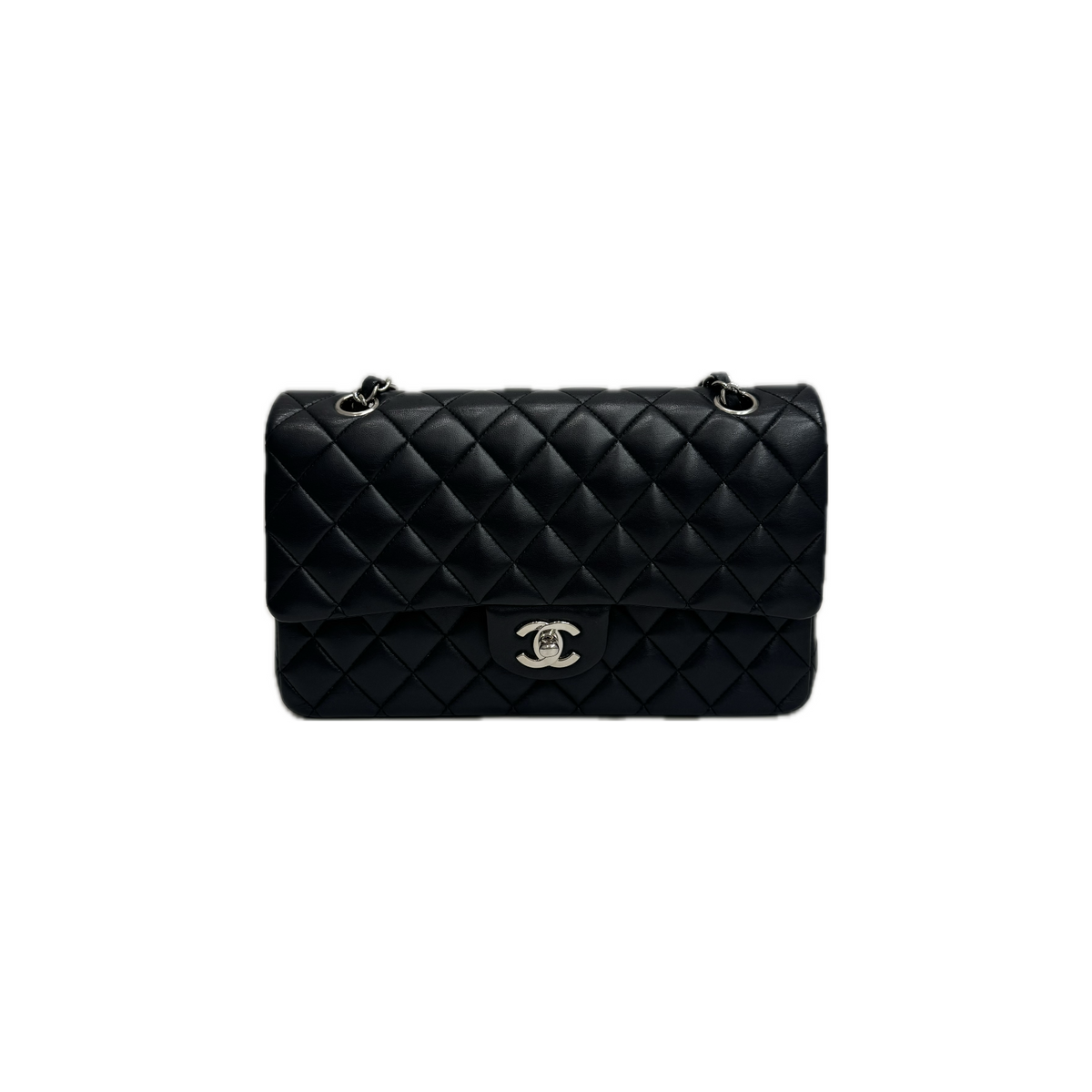 Chanel Medium Classic Double Flap Lamskin Black