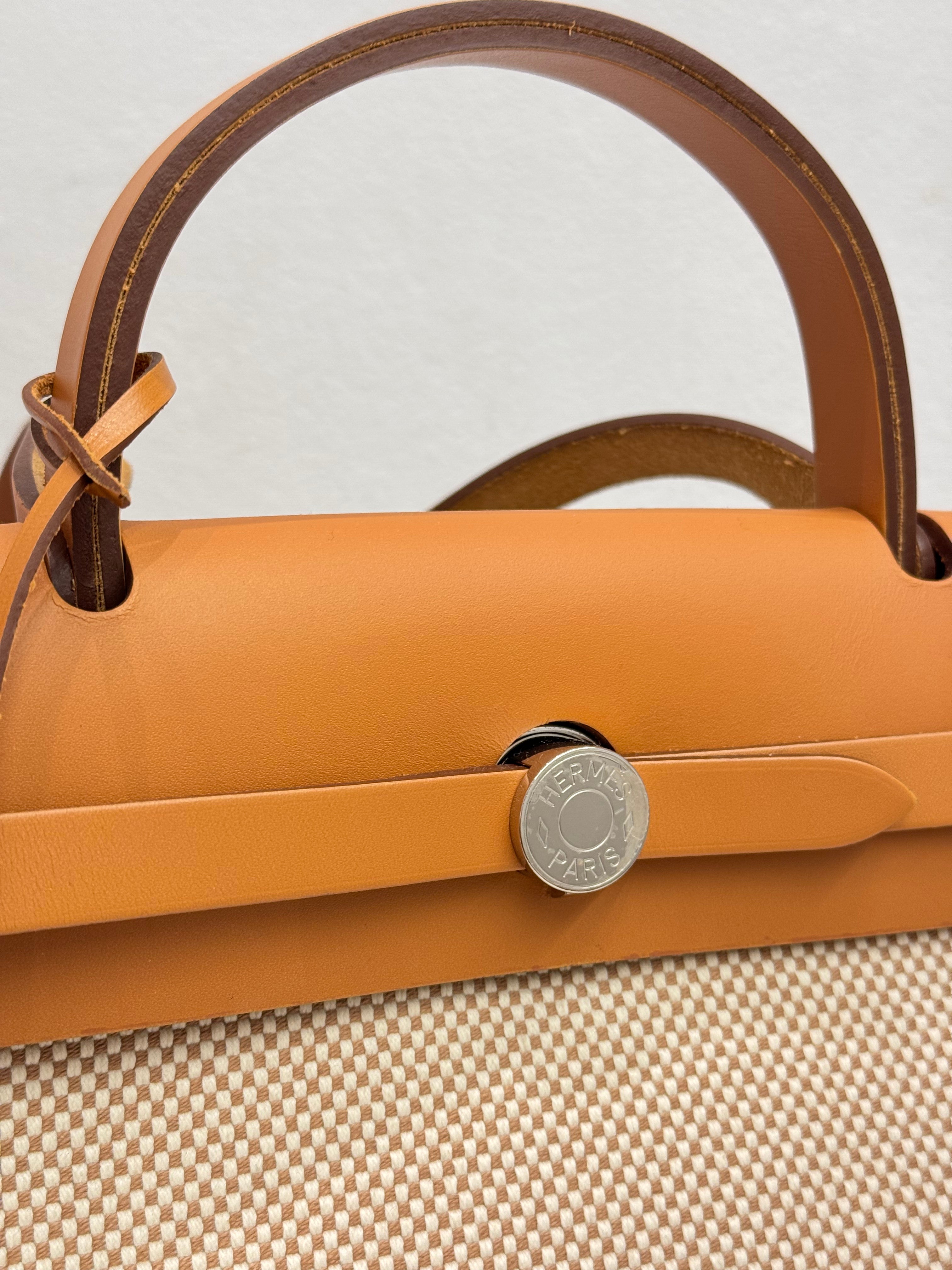 Hermes Herbag 31 Ecru-Beige / Nature STAMP Y