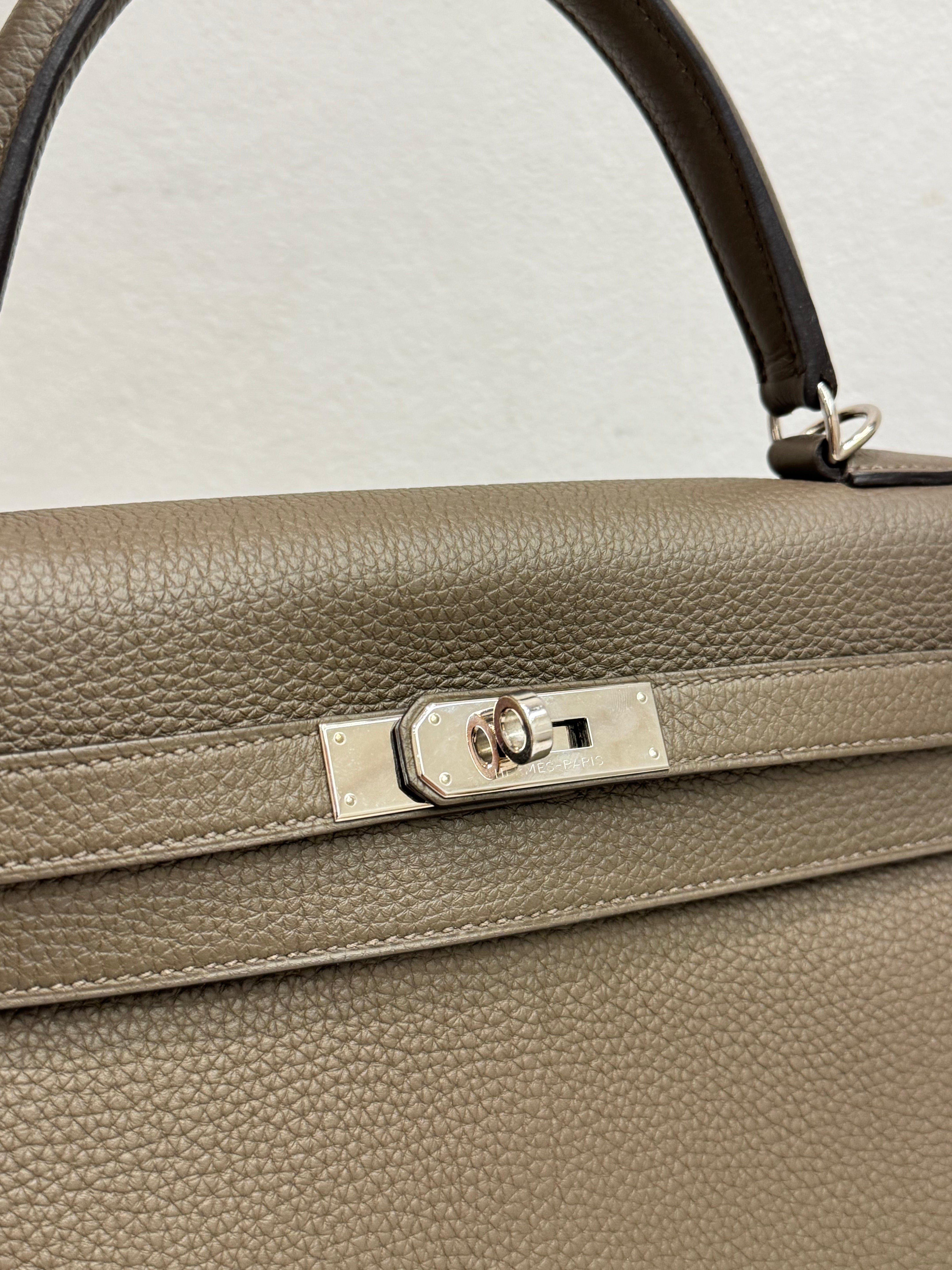 Hermes Kelly II 35 Togo Taupe SQUARE R