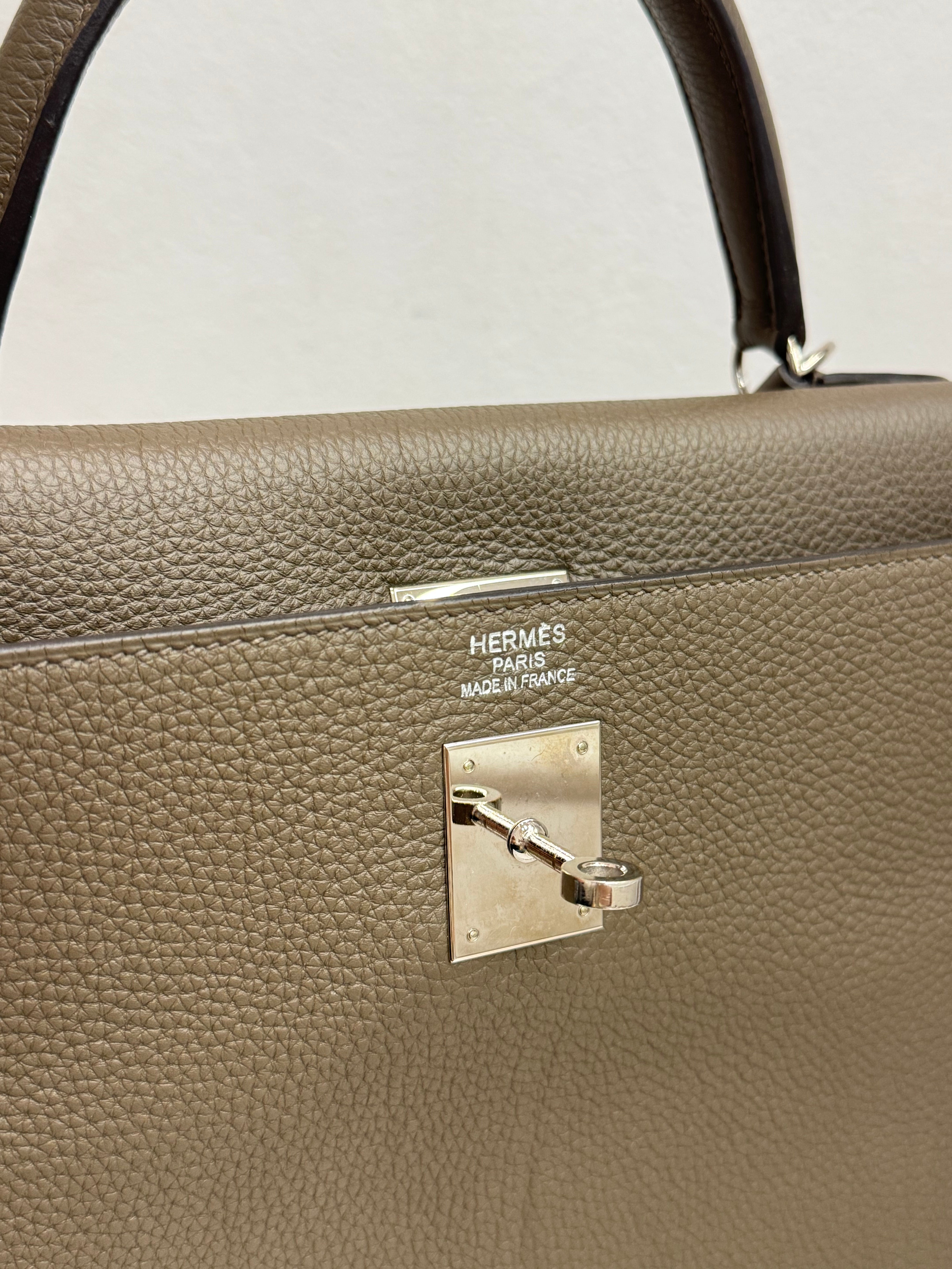 Hermes Kelly II 35 Togo Taupe SQUARE R