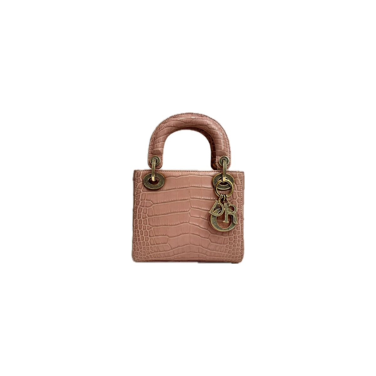 Dior Mini Lady Dior Alligator Mississippiensis Crystal Pink