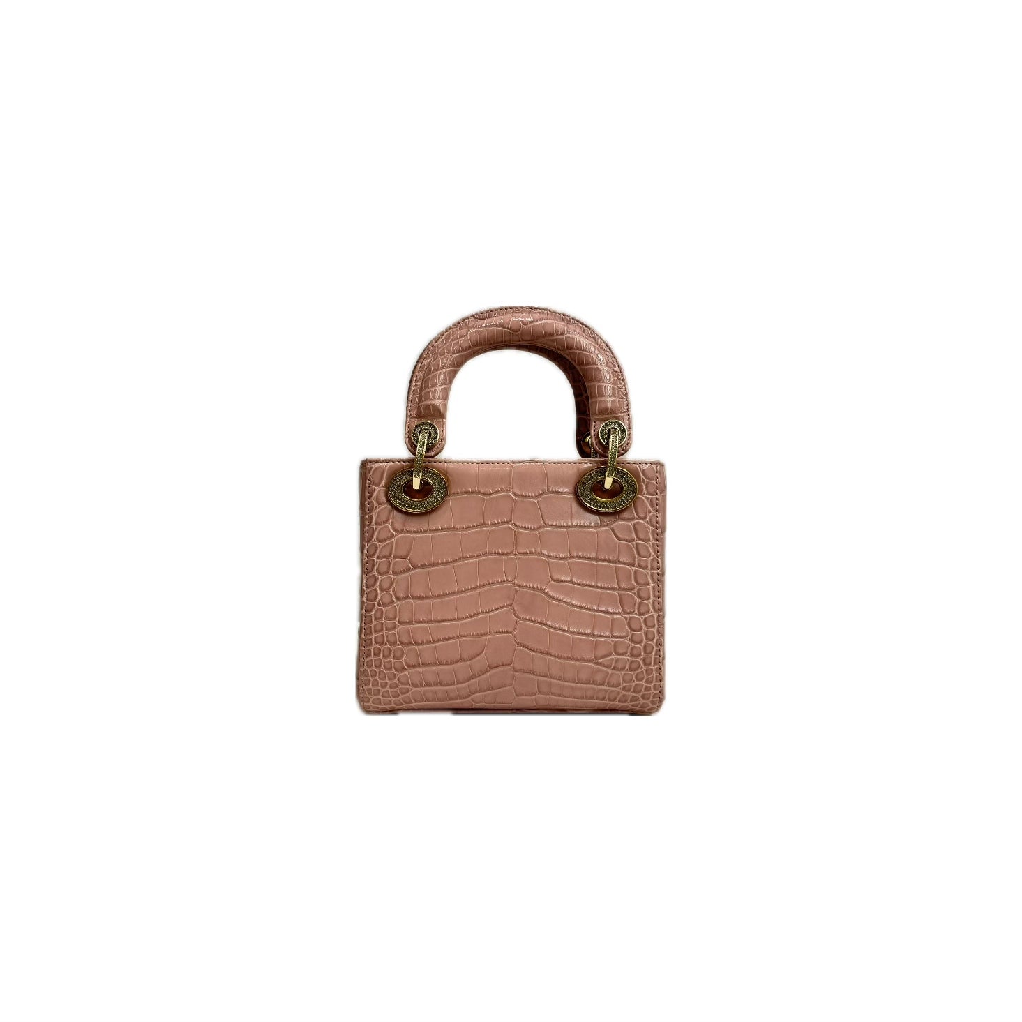 Dior Mini Lady Dior Alligator Mississippiensis Crystal Pink