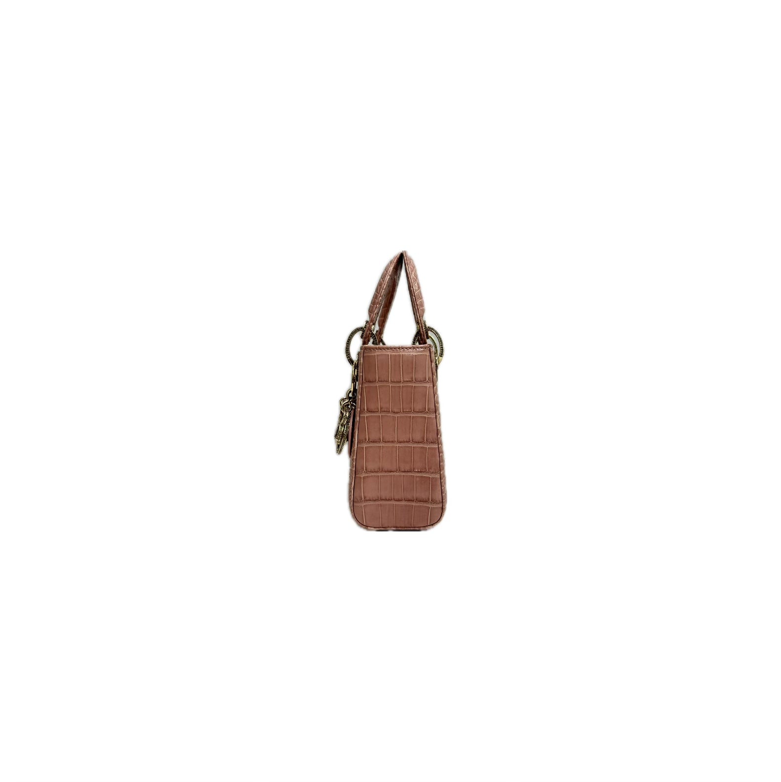 Dior Mini Lady Dior Alligator Mississippiensis Crystal Pink