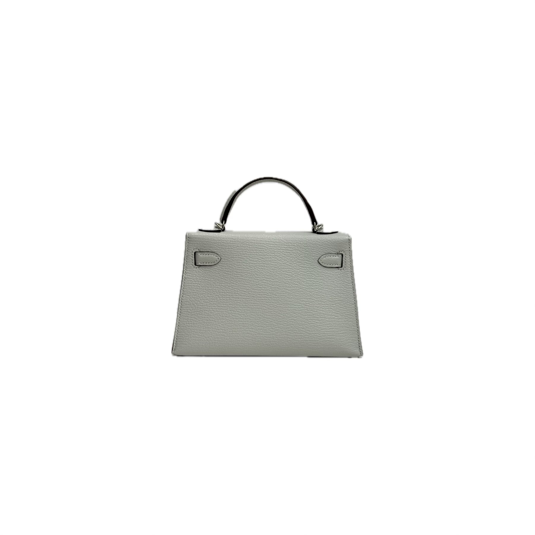 Hermes Mini Kelly II Chevre Mysore Gris Perle STAMP U