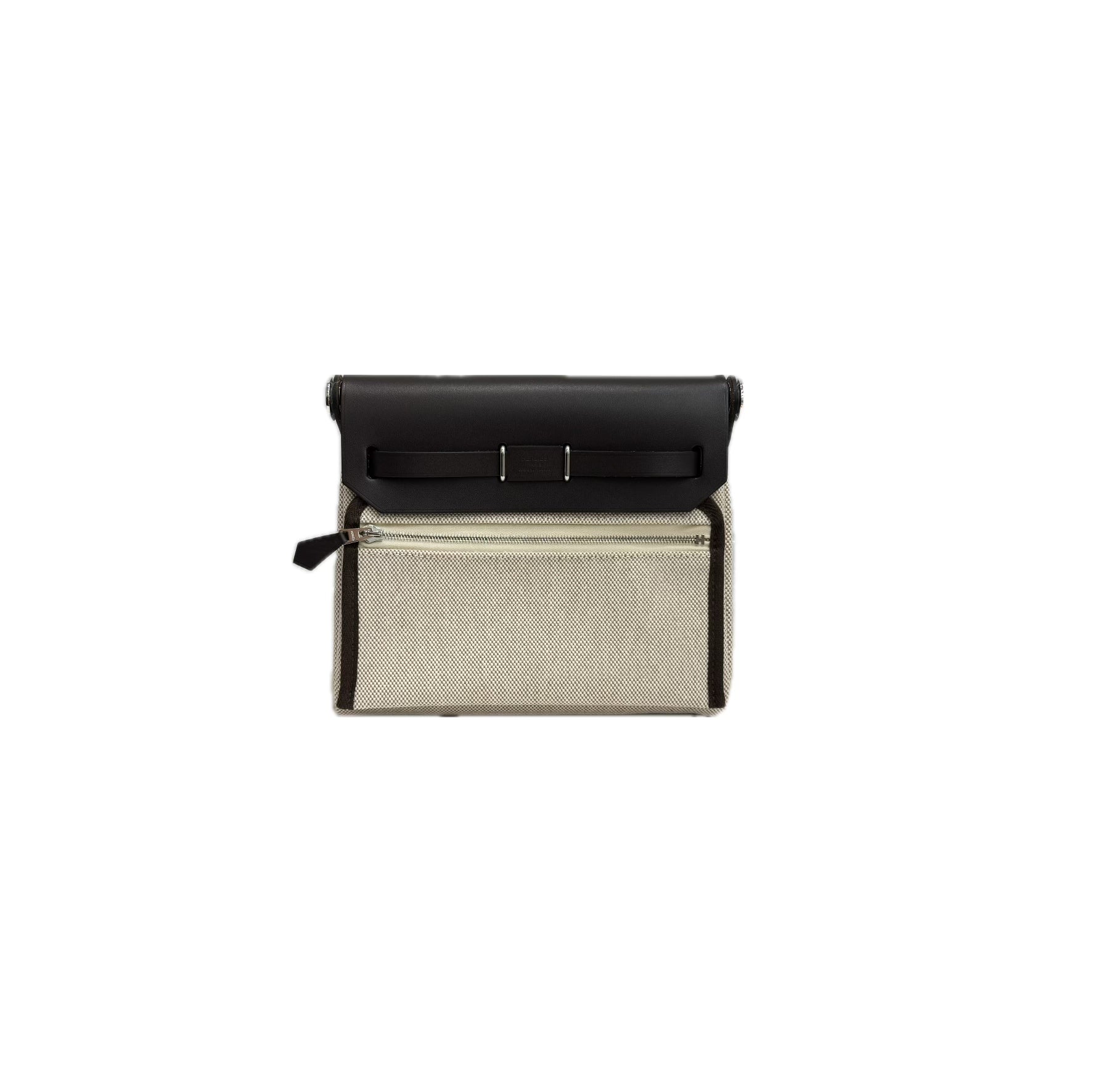 Hermes Mini Herbag Ecru-Beige/Ebene STAMP K