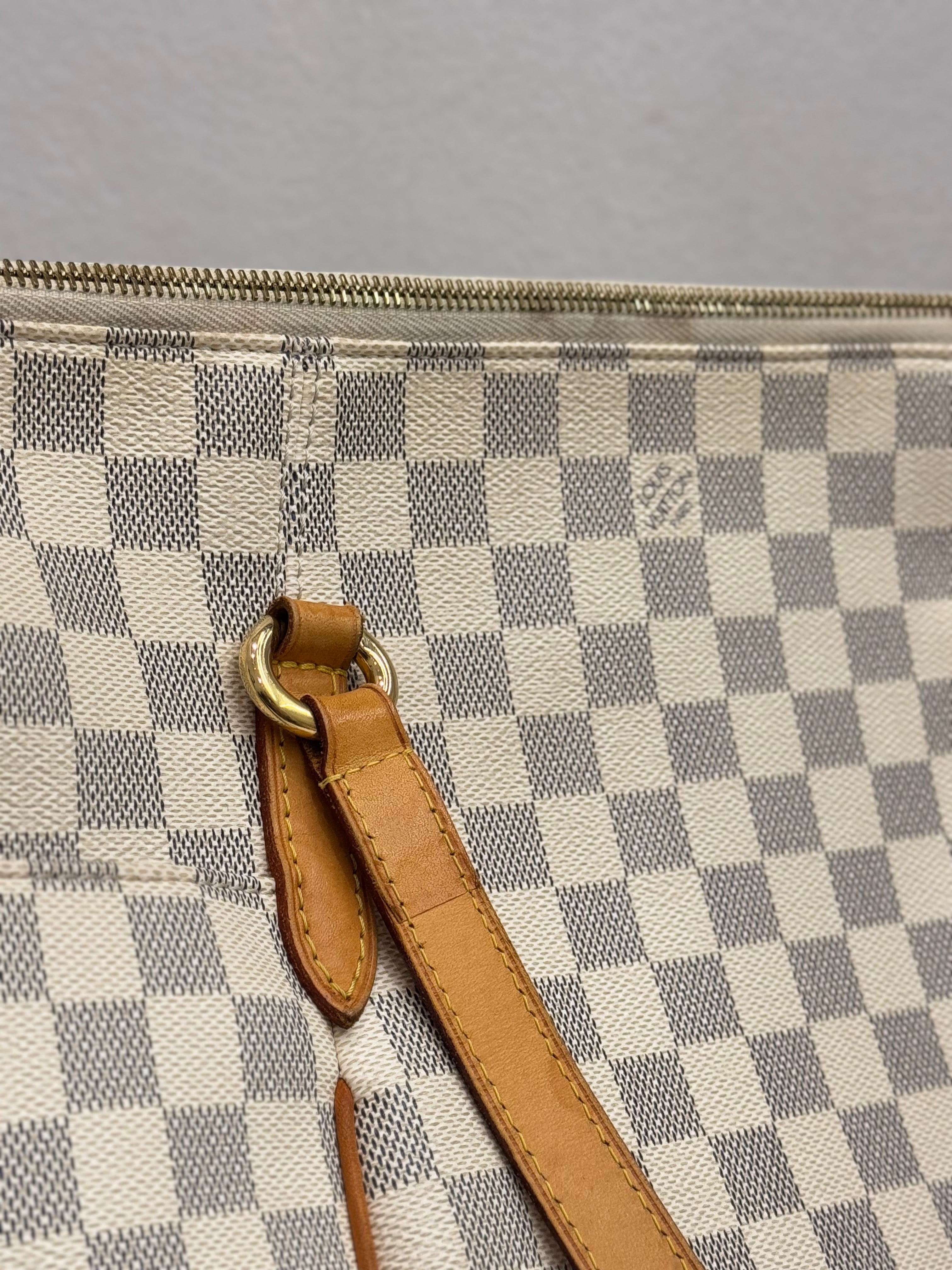 Louis Vuitton Totally MM Damier Azur White
